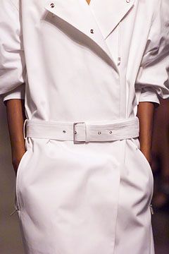 Calvin Klein Collection SS 2002 White Trench Coat