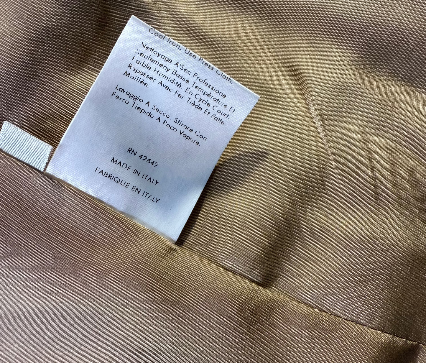 Calvin Klein Collection Tan Leather Jacket, Late 90s/early 2000s, 4