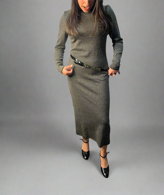 Calvin Klein Collection FW 1996 Runway Wool Sweater Dress, M