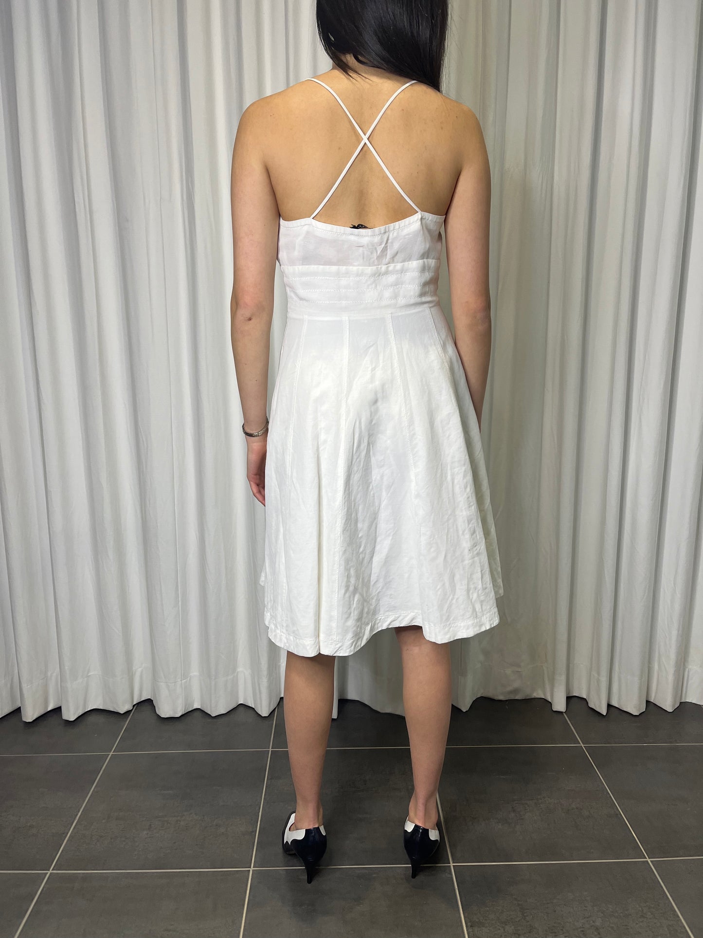DKNY Vintage White Sundress