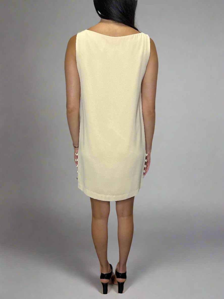 Anne Klein Cream Shift Dress, 1990s