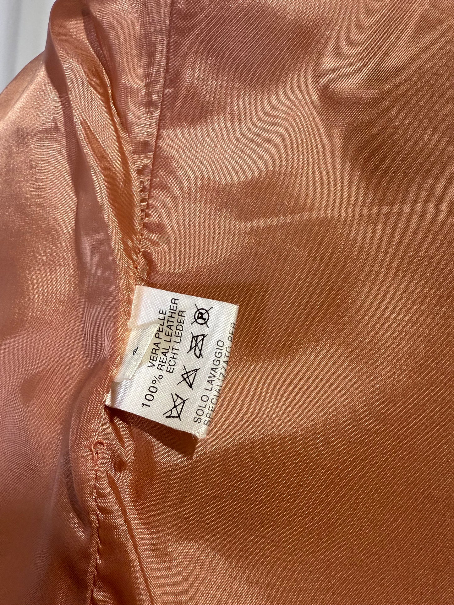 Calvin Klein Collection early 2000s Pink Leather Jacket