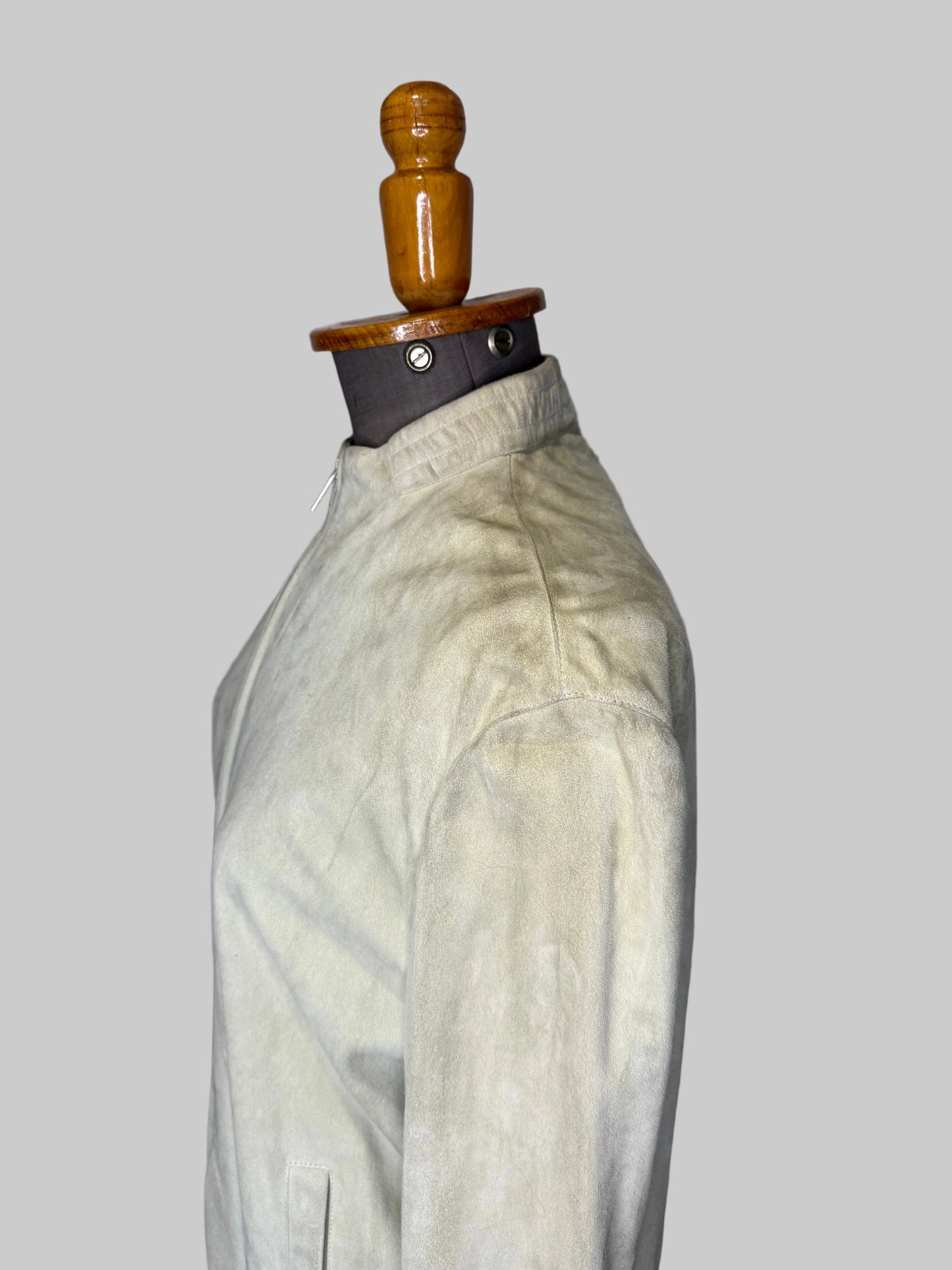 Calvin Klein Collection Mint Suede Jacket, late 90s, early 2000s