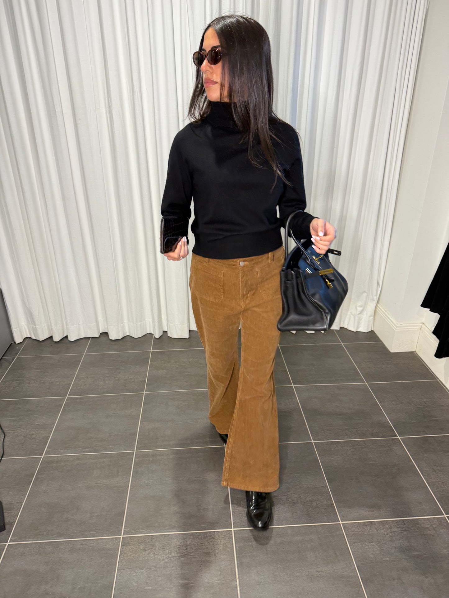 Contemporary Cotton Brown Corduroy pants