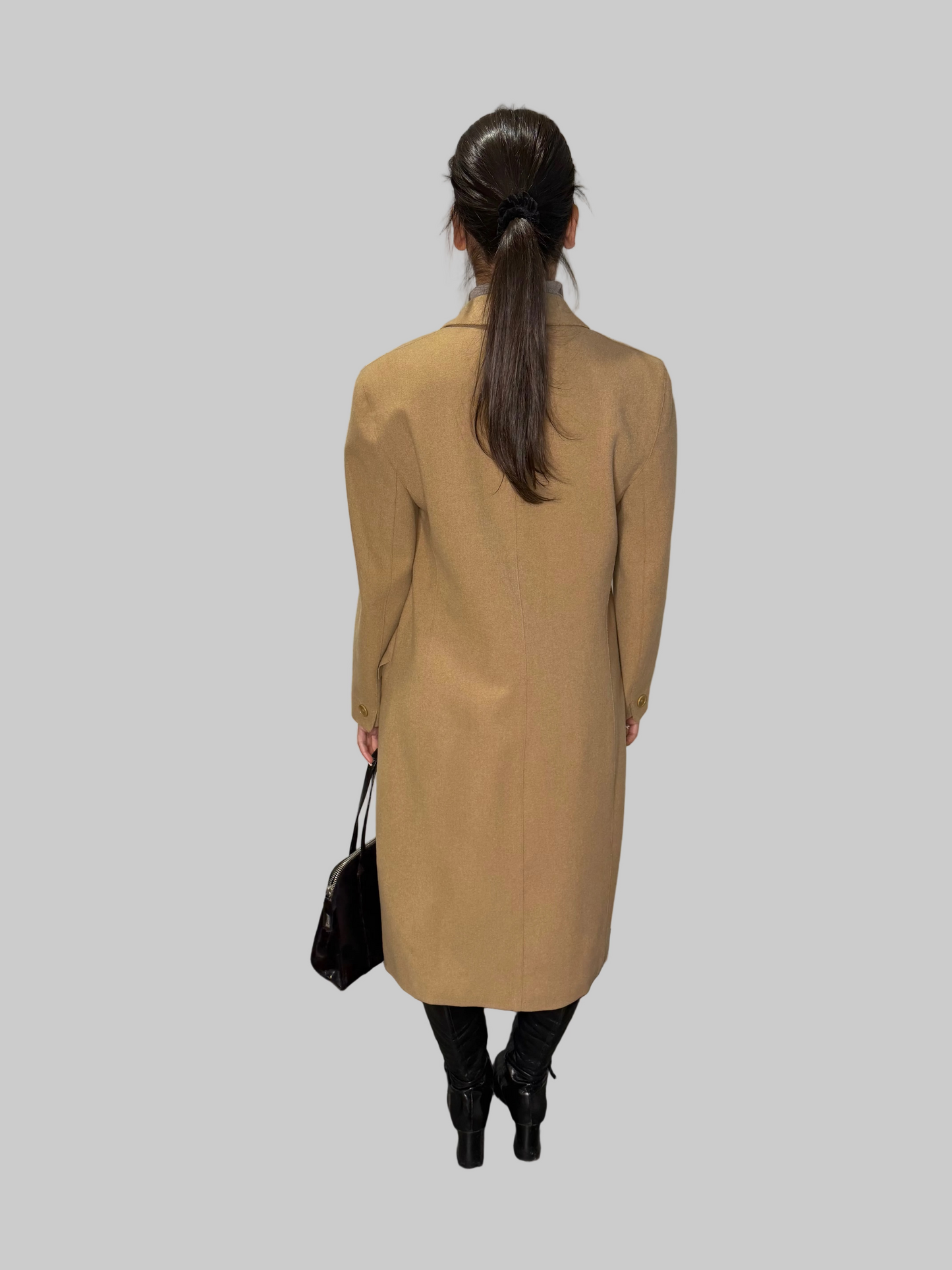 Calvin Klein Collection 1994 FW Camel Coat, 6 US