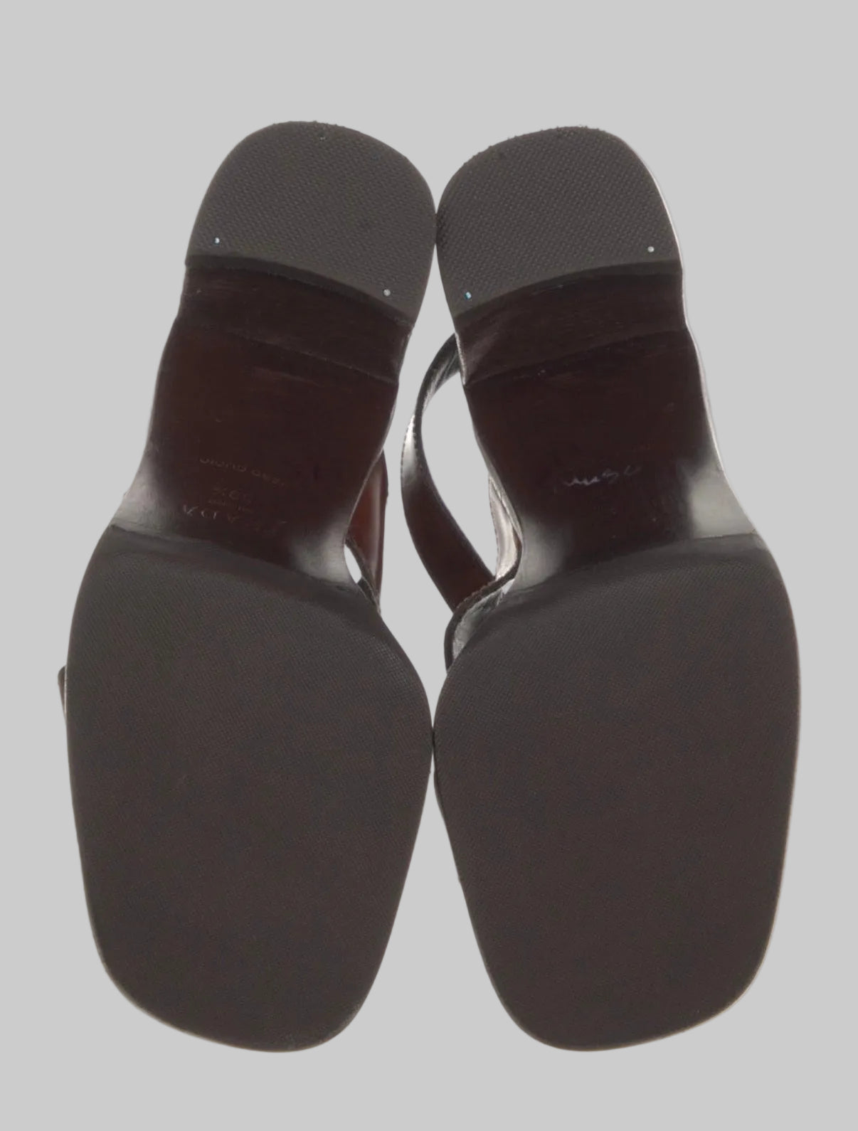 Prada SS 1996 Brown Sandals with Buckle, 39.5