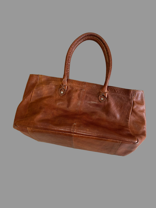 Elk Large Brown Leather Tote