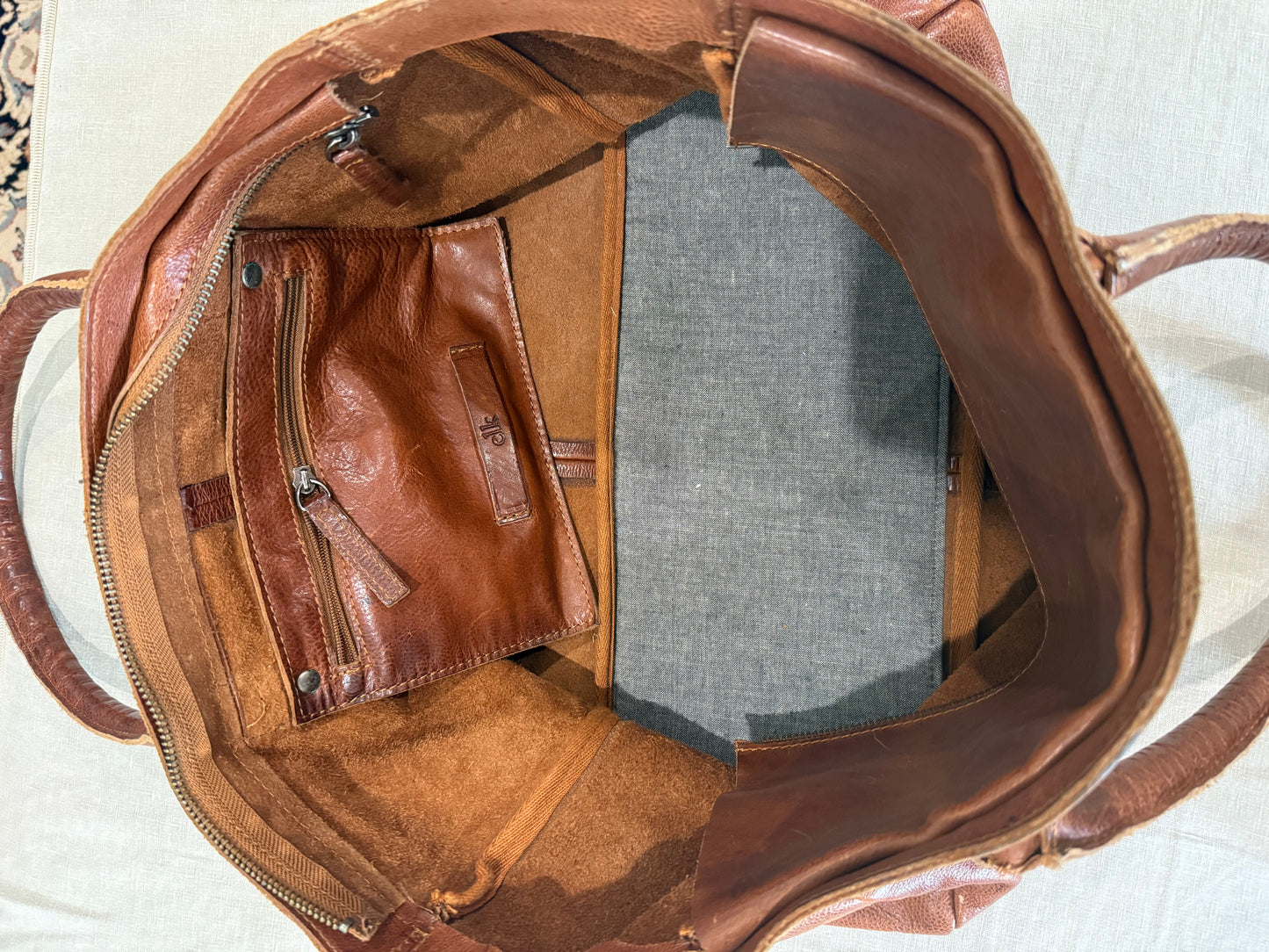 Elk Large Brown Leather Tote