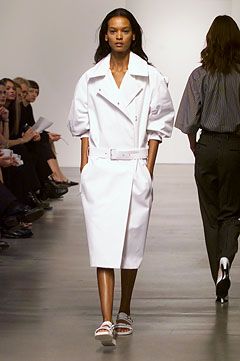 Calvin Klein Collection SS 2002 White Trench Coat