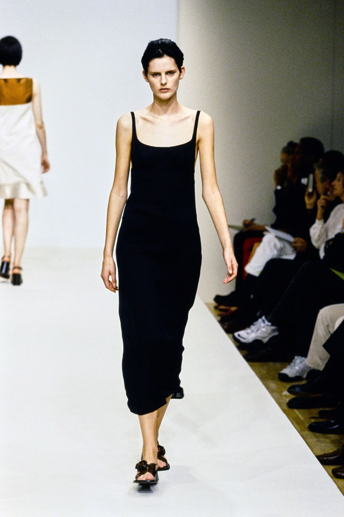Prada SS 1996 Brown Sandals with Buckle, 39.5