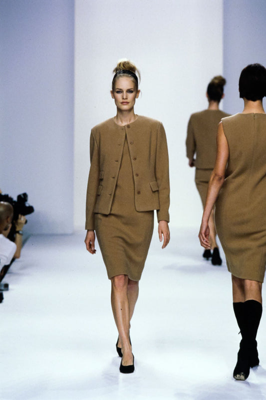 Calvin Klein Collection FW 1995 ready to wear Wool Dress Suit