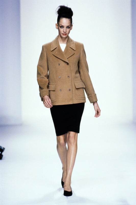 Calvin Klein Collection FW 1995 Camel Coat