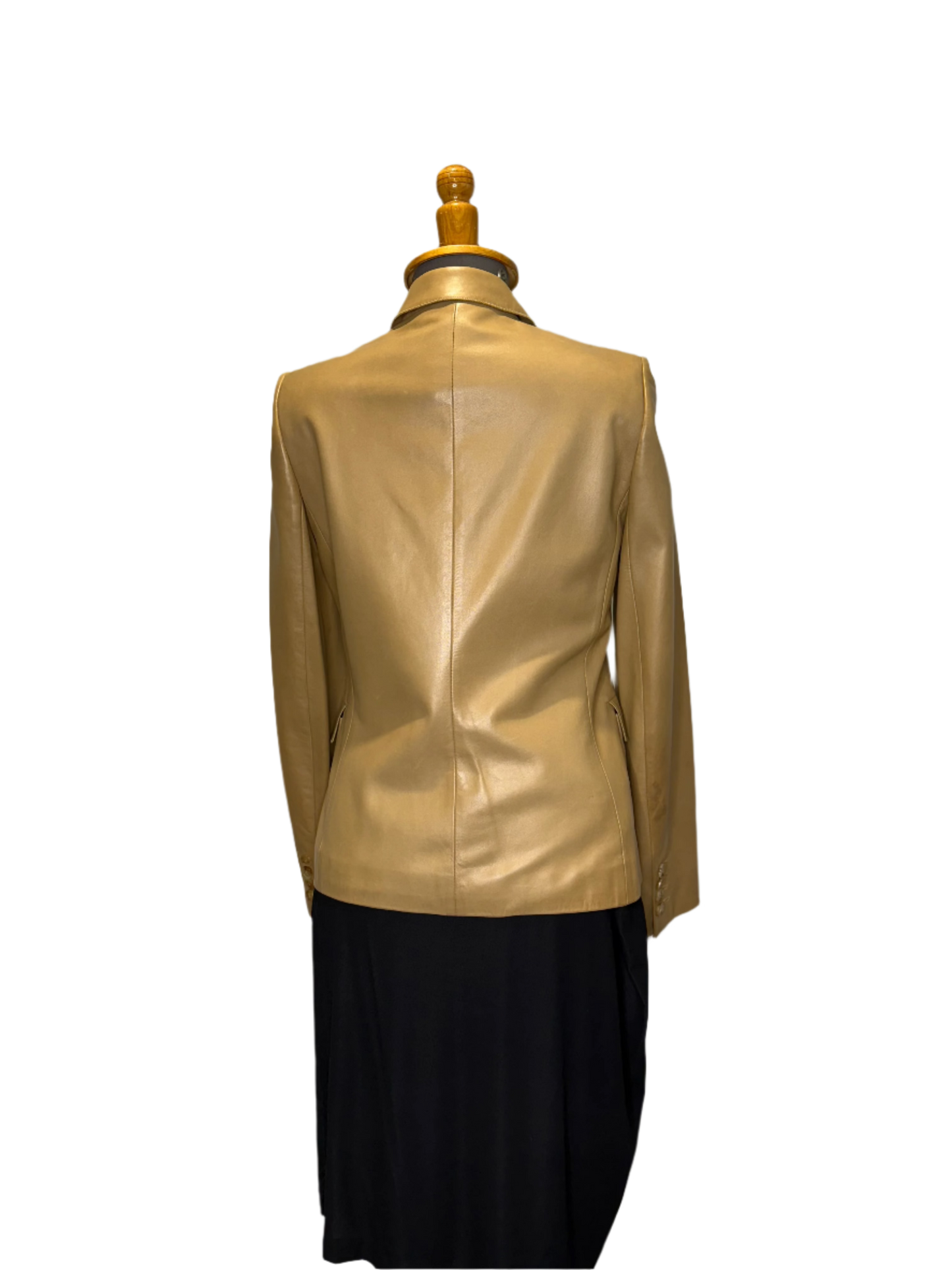 Calvin Klein Collection Tan Leather Jacket, Late 90s/early 2000s, 4