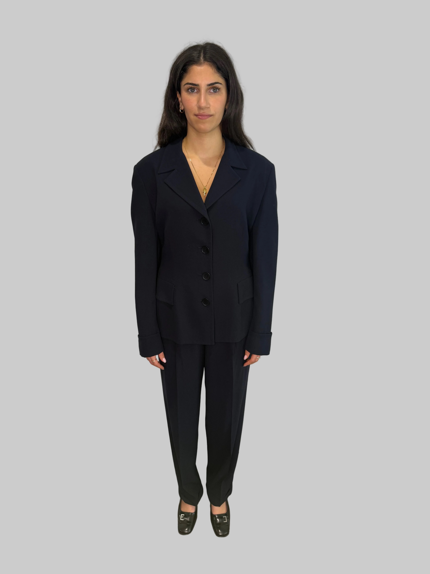 Calvin Klein Collection Navy Suit A/W 1996 (seen on Carolyn Bessette Kennedy)