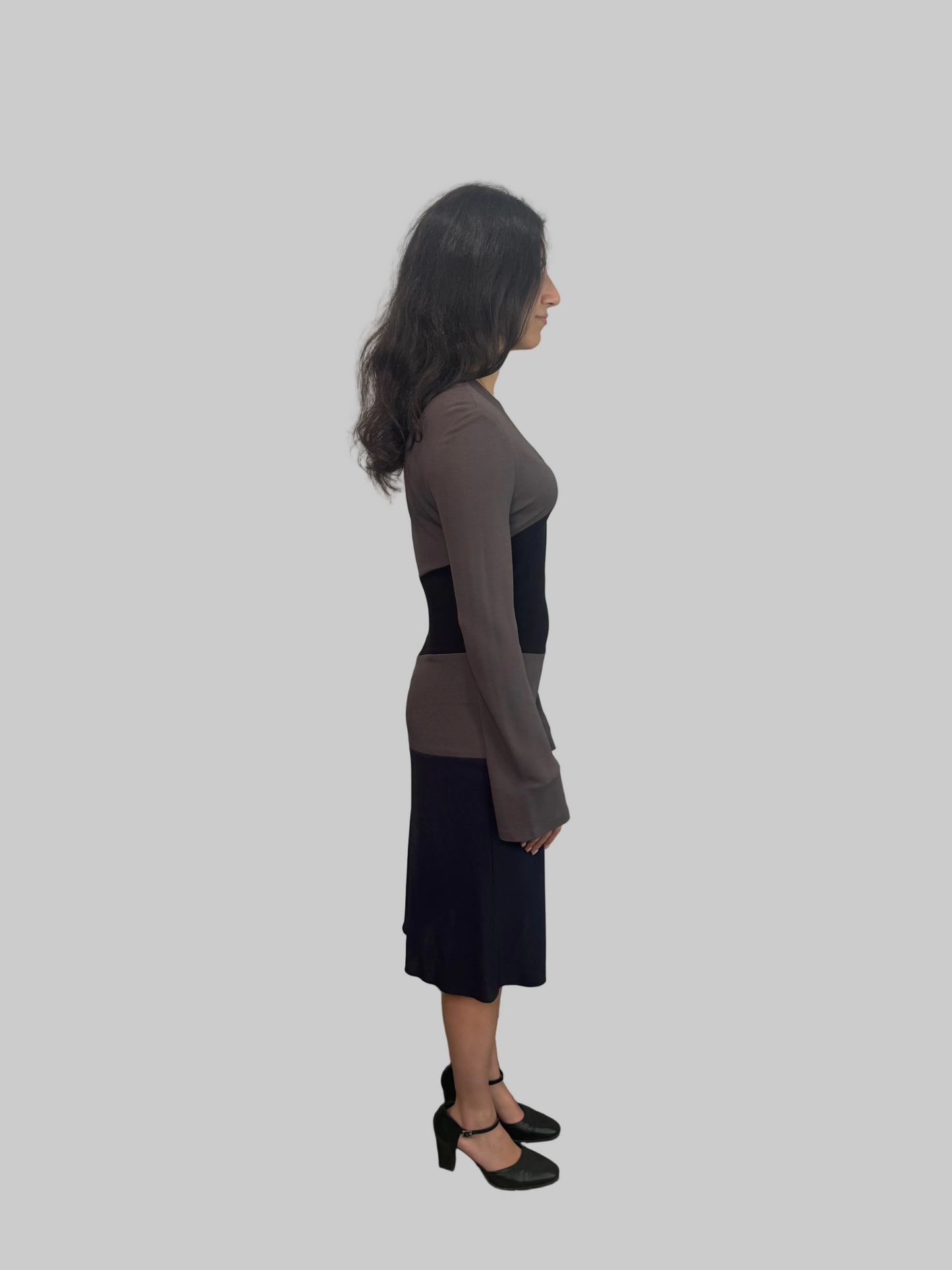 Calvin Klein Collection FW 1996 Runway Geometric Dress, 6 US