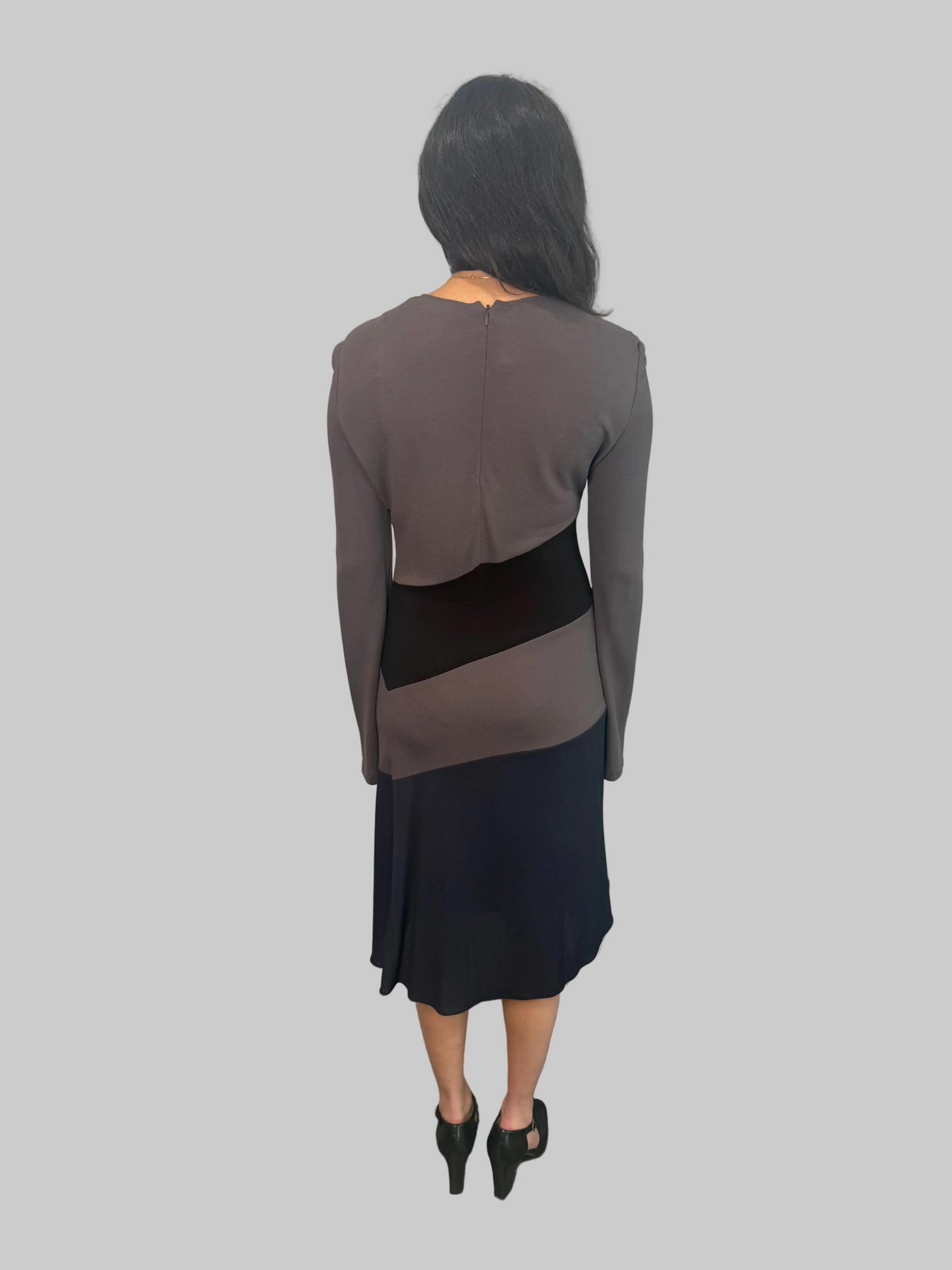 Calvin Klein Collection FW 1996 Runway Geometric Dress, 6 US