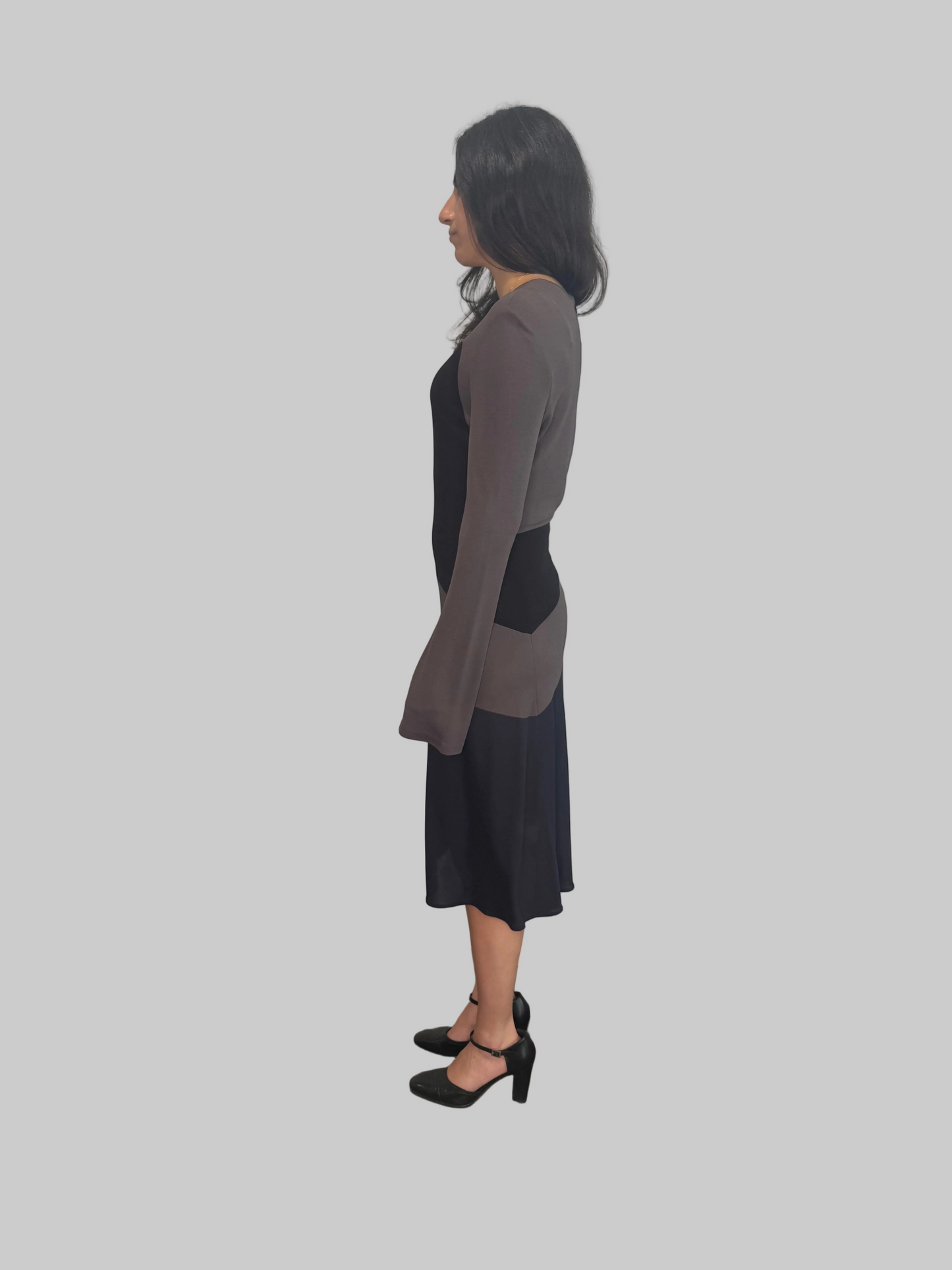 Calvin Klein Collection FW 1996 Runway Geometric Dress, 6 US
