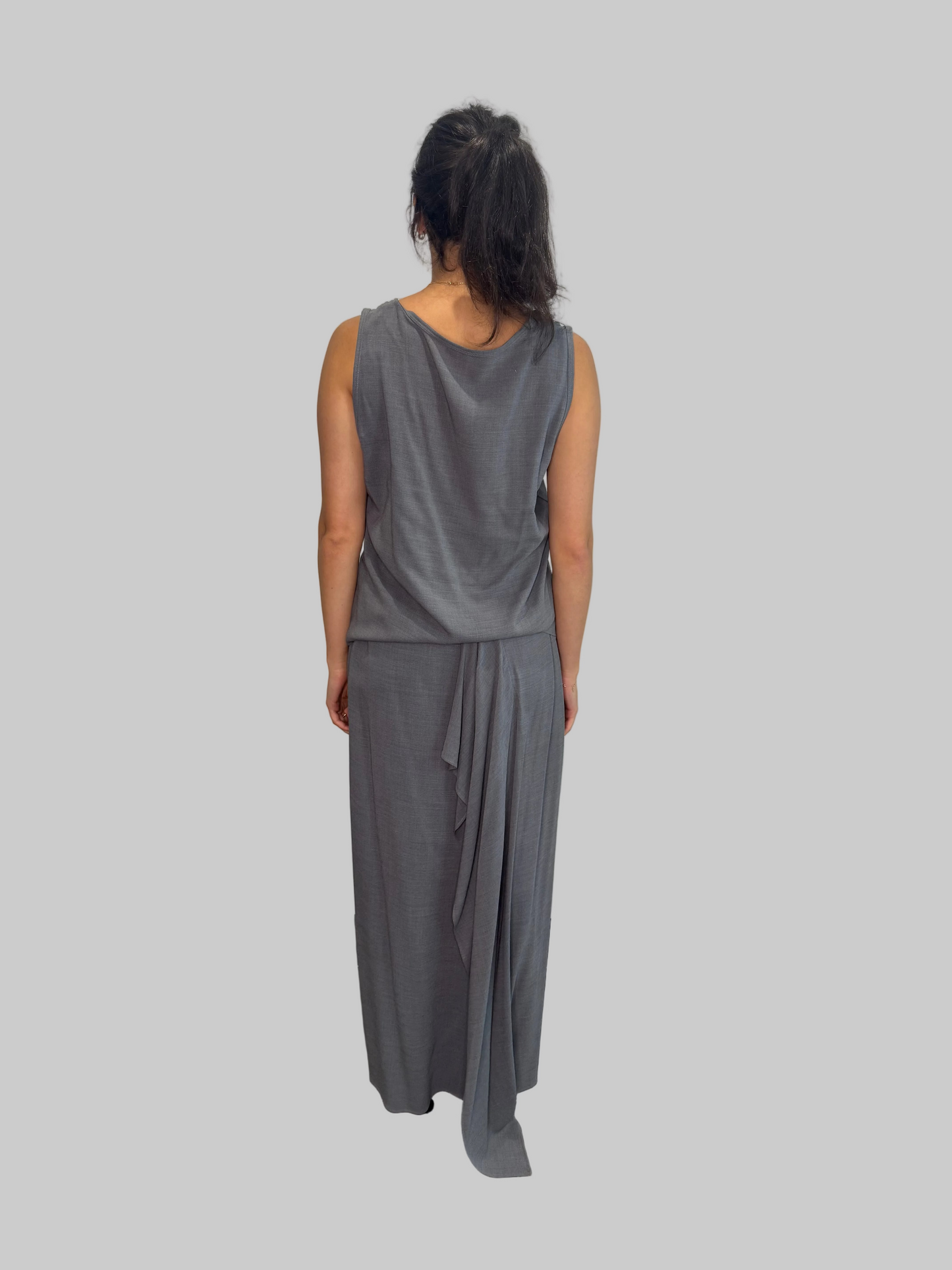 Calvin Klein Collection Grey 2 Piece Skirt & Top Set, c. 1998
