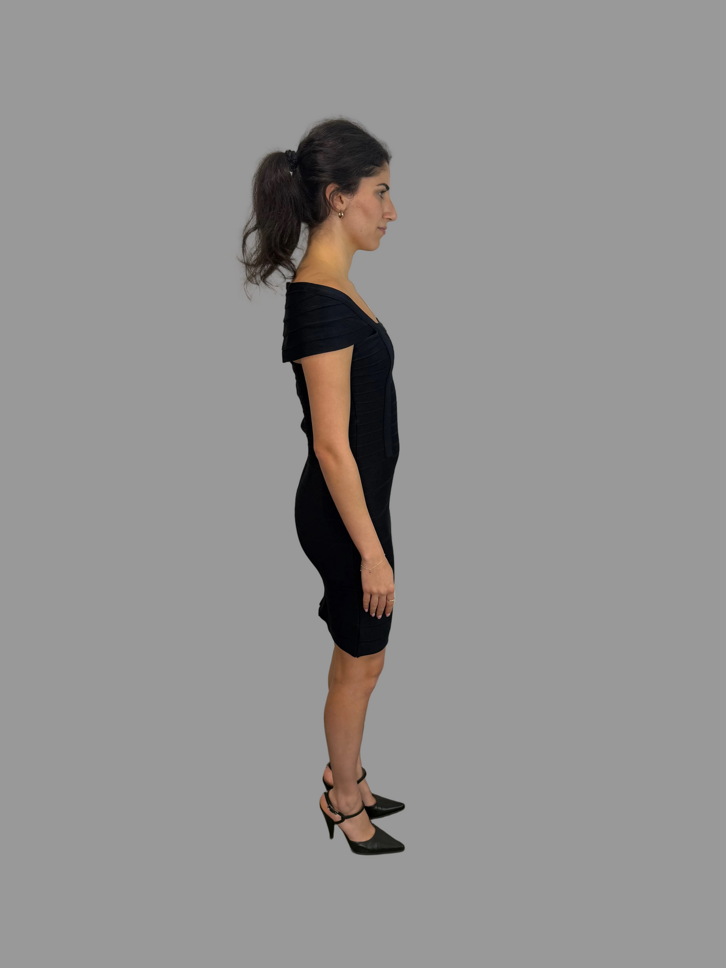 Vintage Herve Leger Black Dress , S