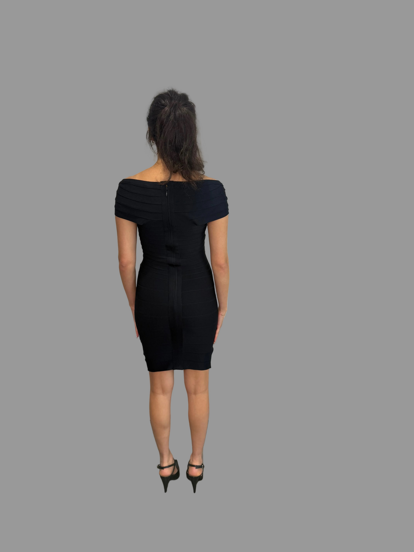 Vintage Herve Leger Black Dress , S