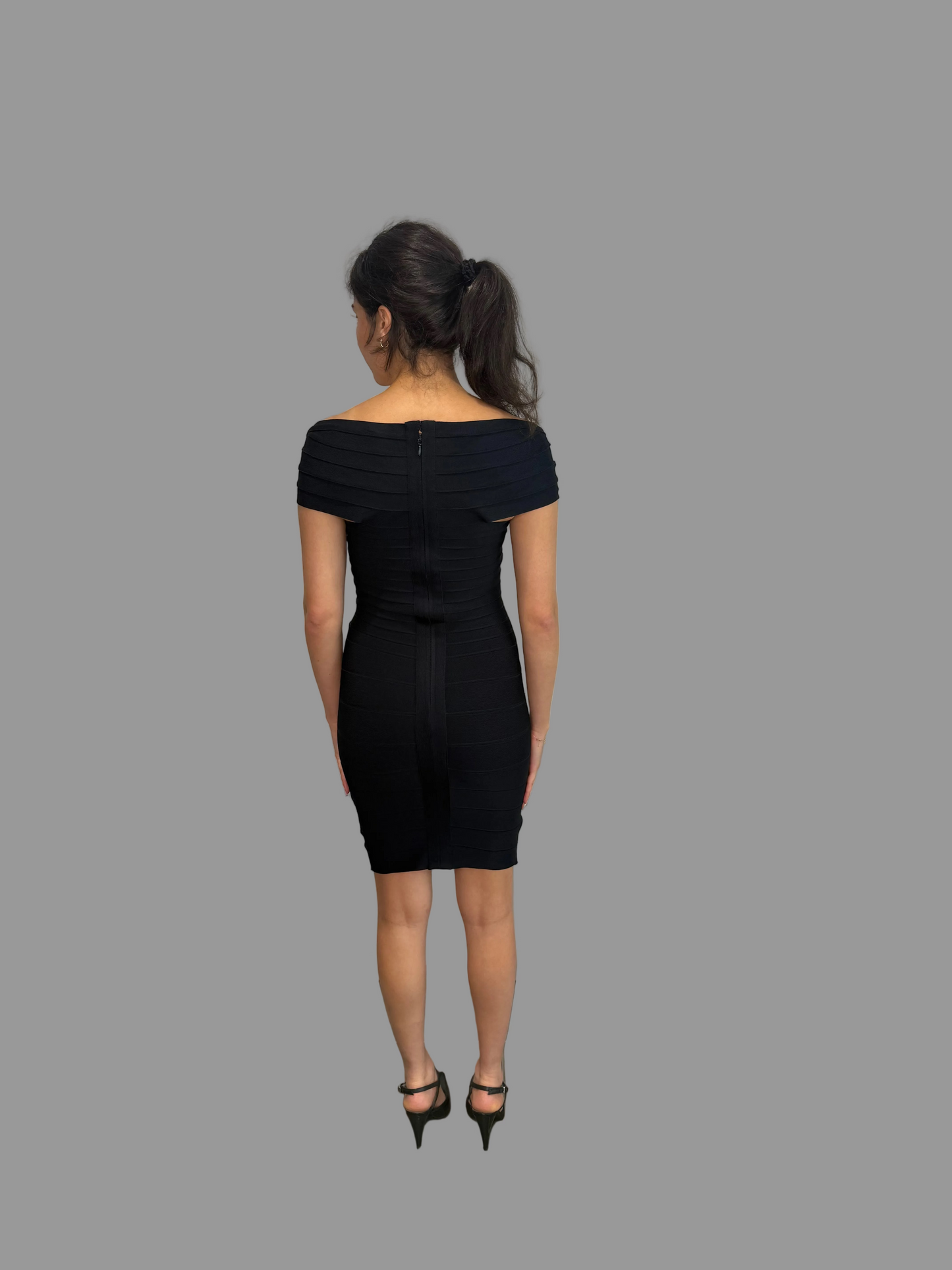 Vintage Herve Leger Black Dress , S