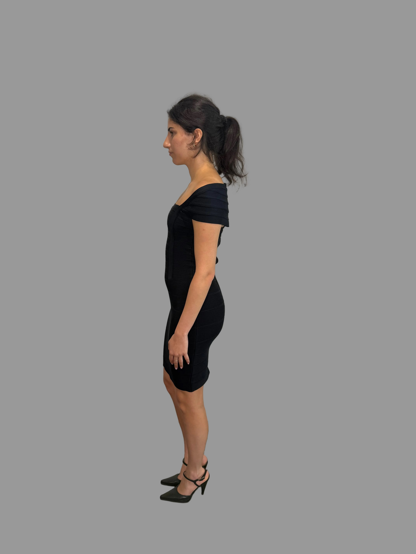 Vintage Herve Leger Black Dress , S