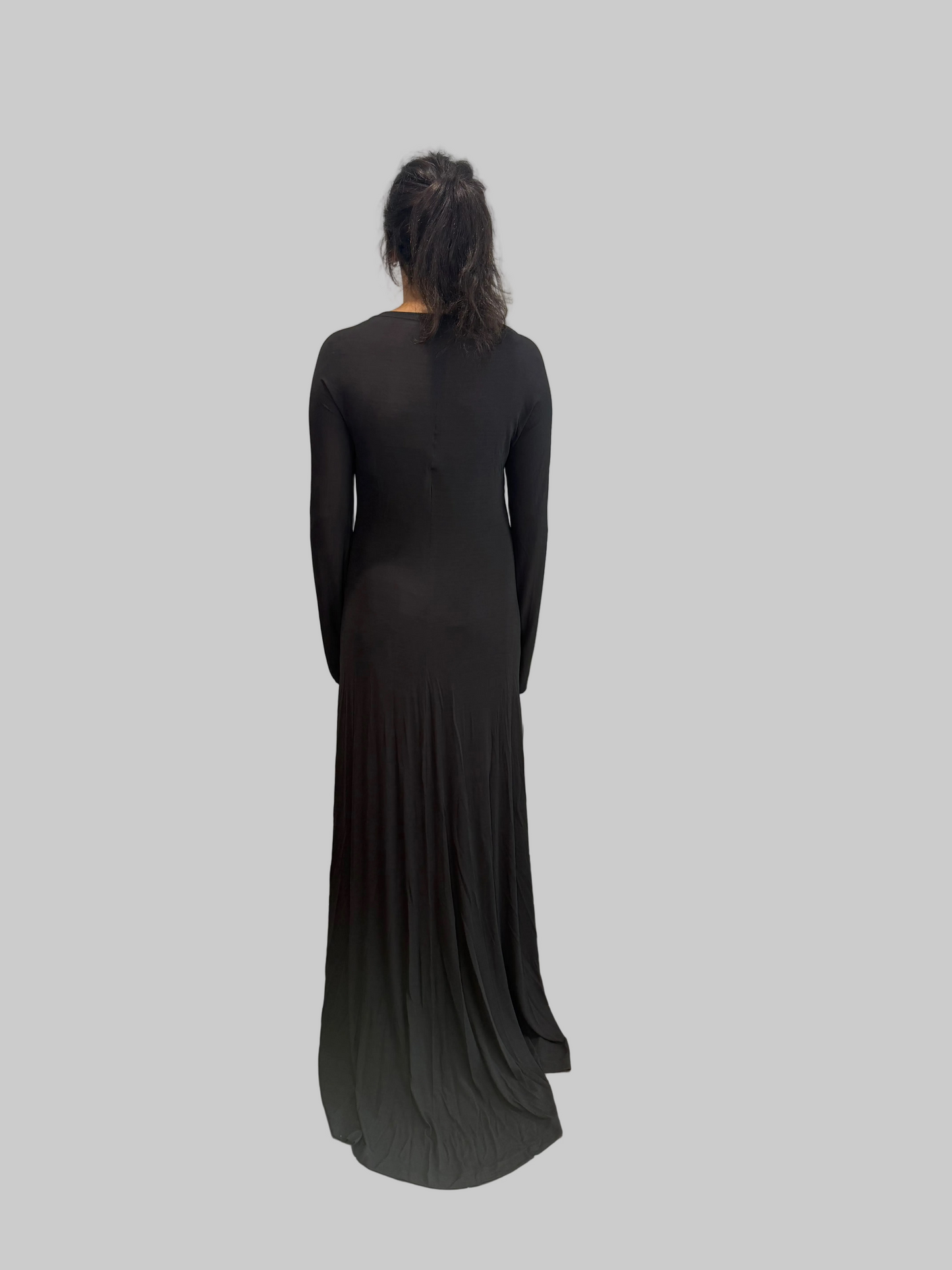 Calvin Klein Collection Dark Grey Scoop Neck dress, 1994