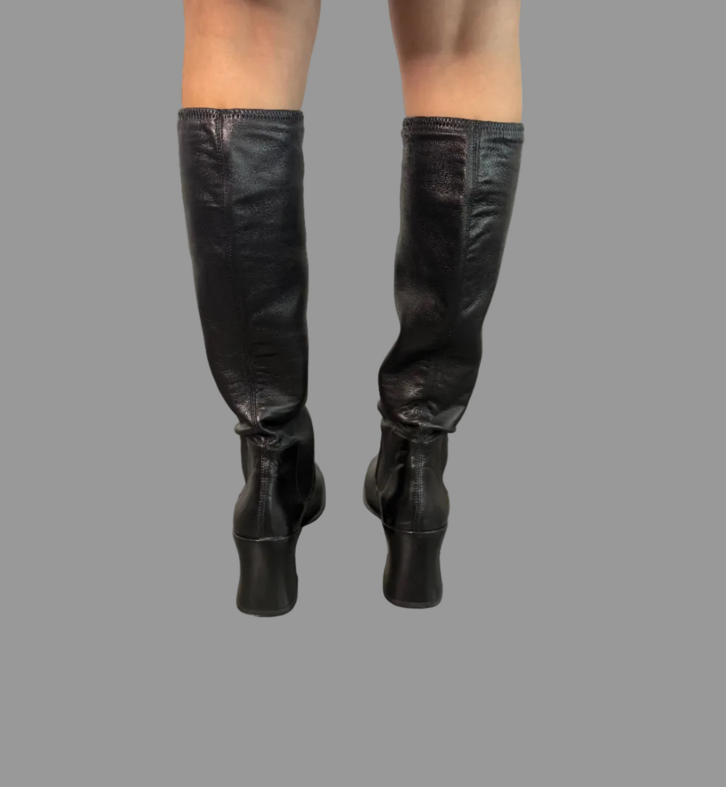 Prada black boots as seen on Carolyn Bessette Kennedy