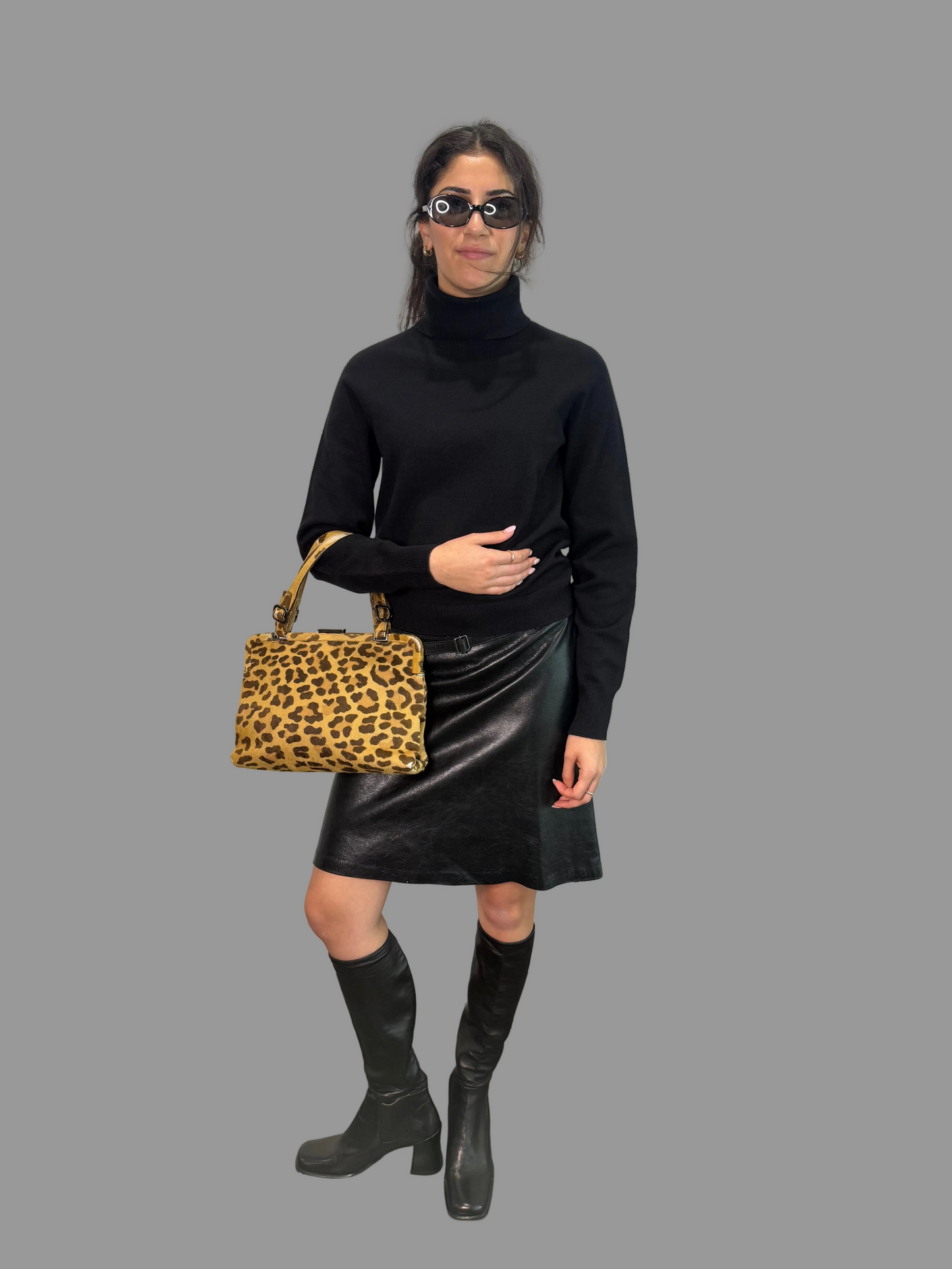 Prada black boots as seen on Carolyn Bessette Kennedy