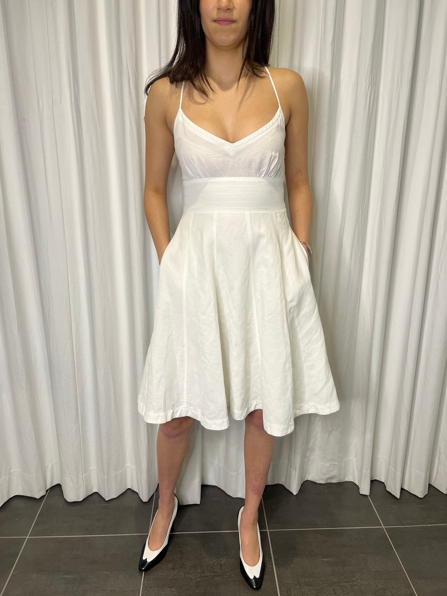 DKNY Vintage White Sundress
