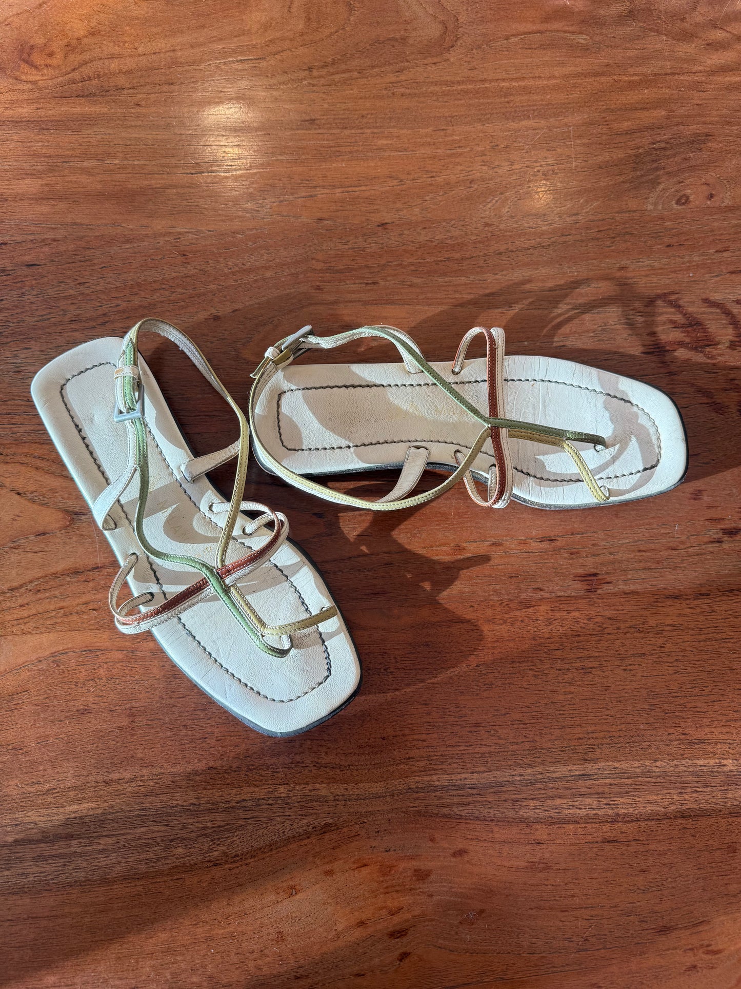 Iconic Prada 1996 Thong Sandals, as worn by Carolyn Bessette Kennedy, 37