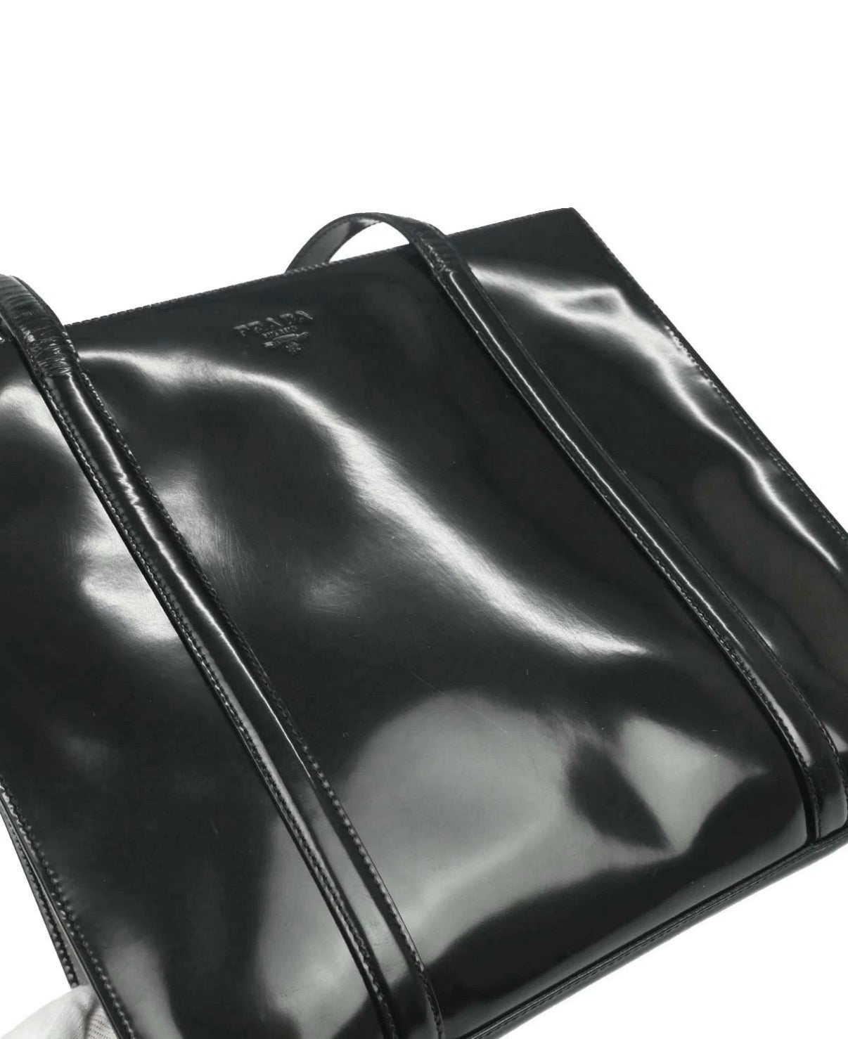Vintage 1995 Prada Spazzolato handbag (Large)