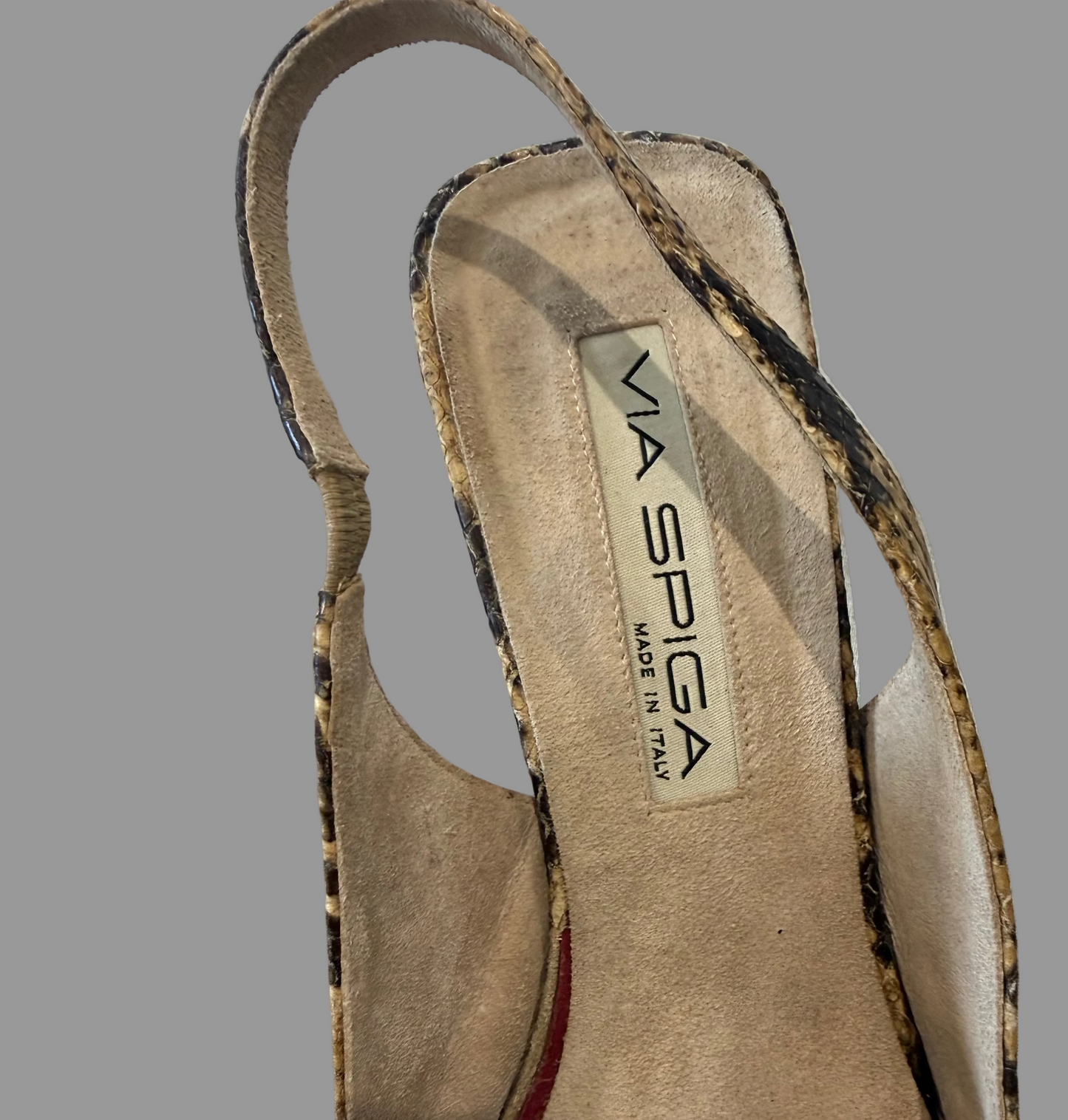 Via Spiga Snakeskin Slingback pumps, 9.5