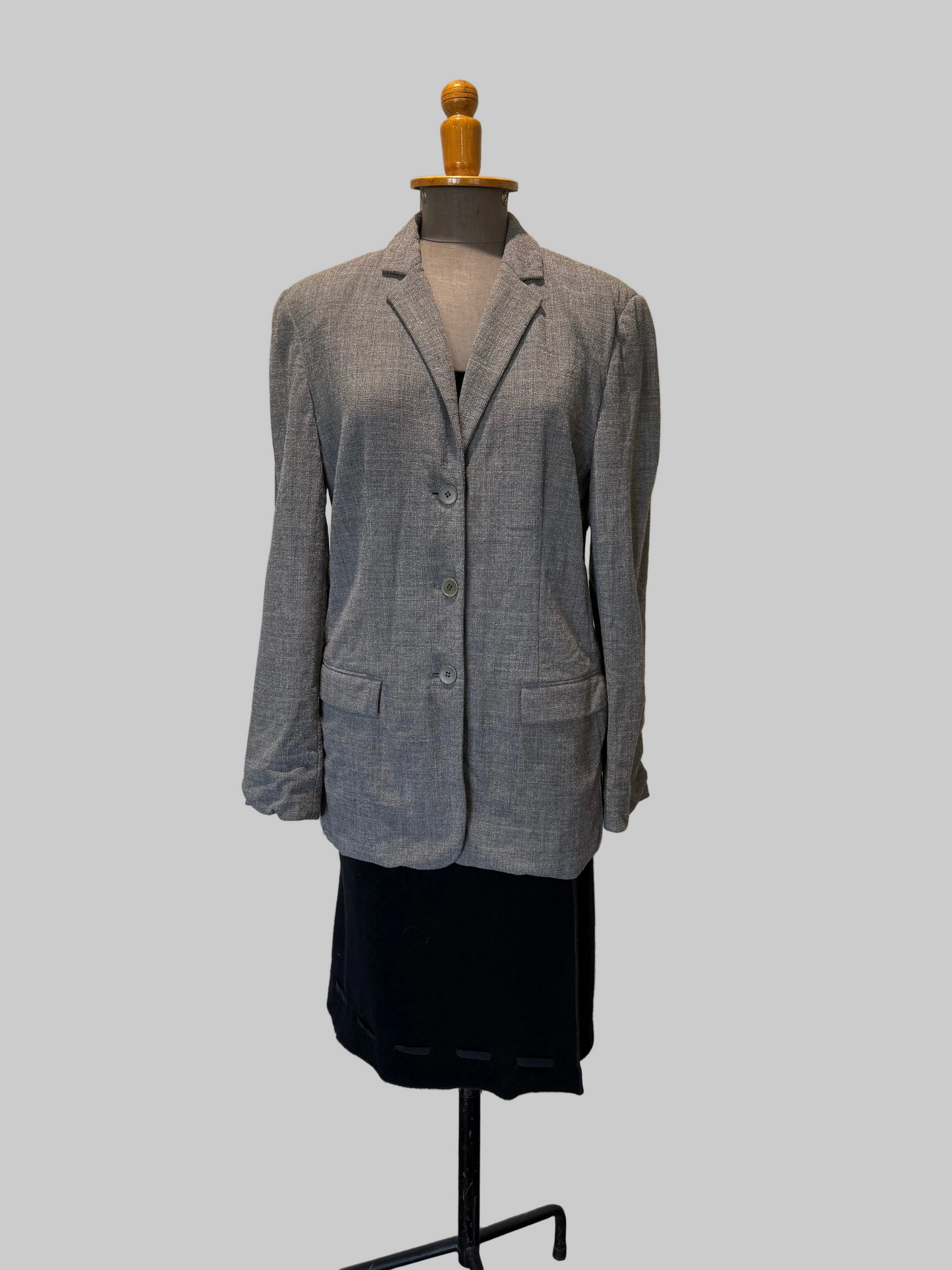 Calvin Klein Collection S/S 1998 Wool Grey Suit Jacket as worn by Christy Turlington