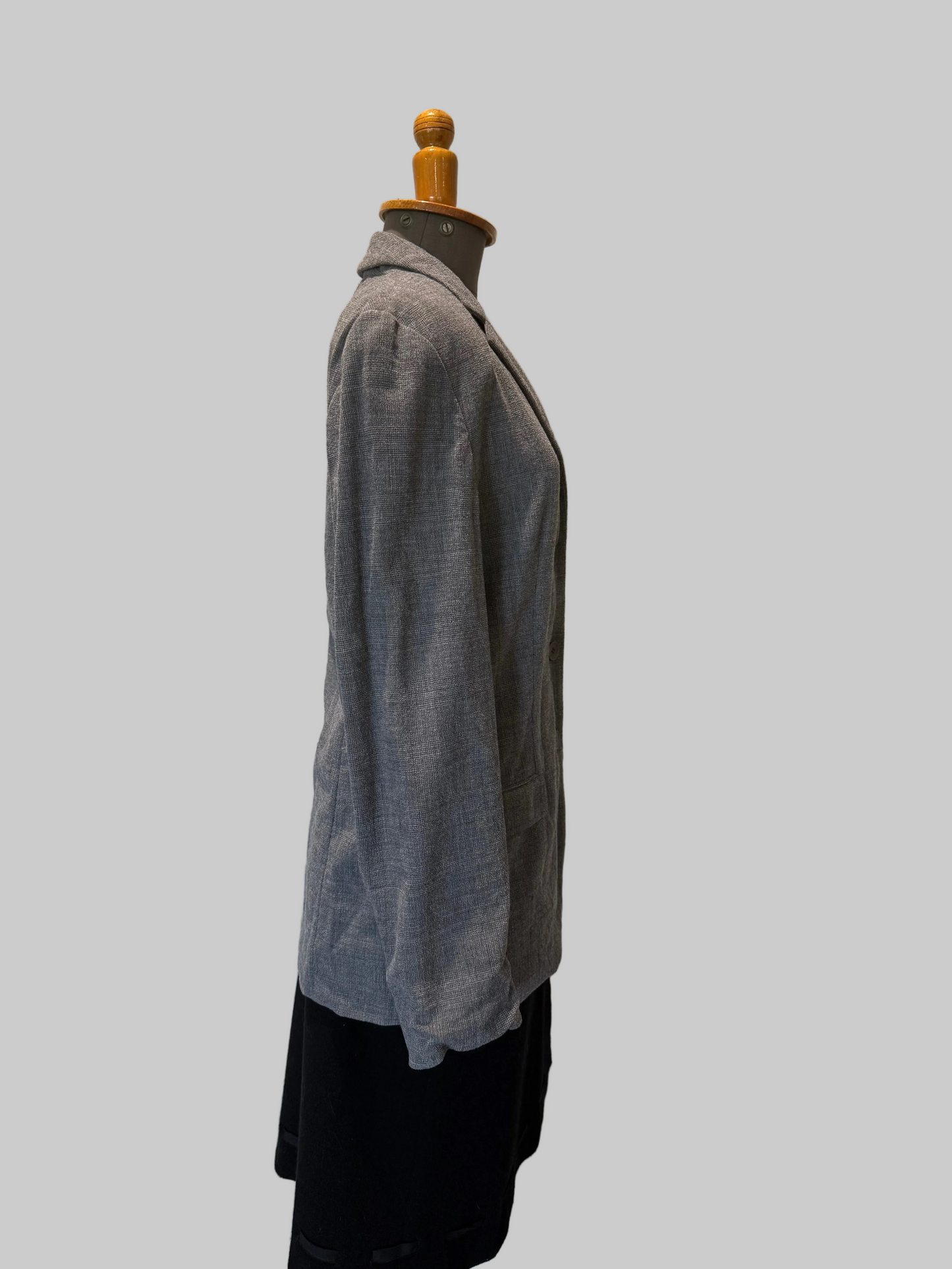 Calvin Klein Collection S/S 1998 Wool Grey Suit Jacket as worn by Christy Turlington
