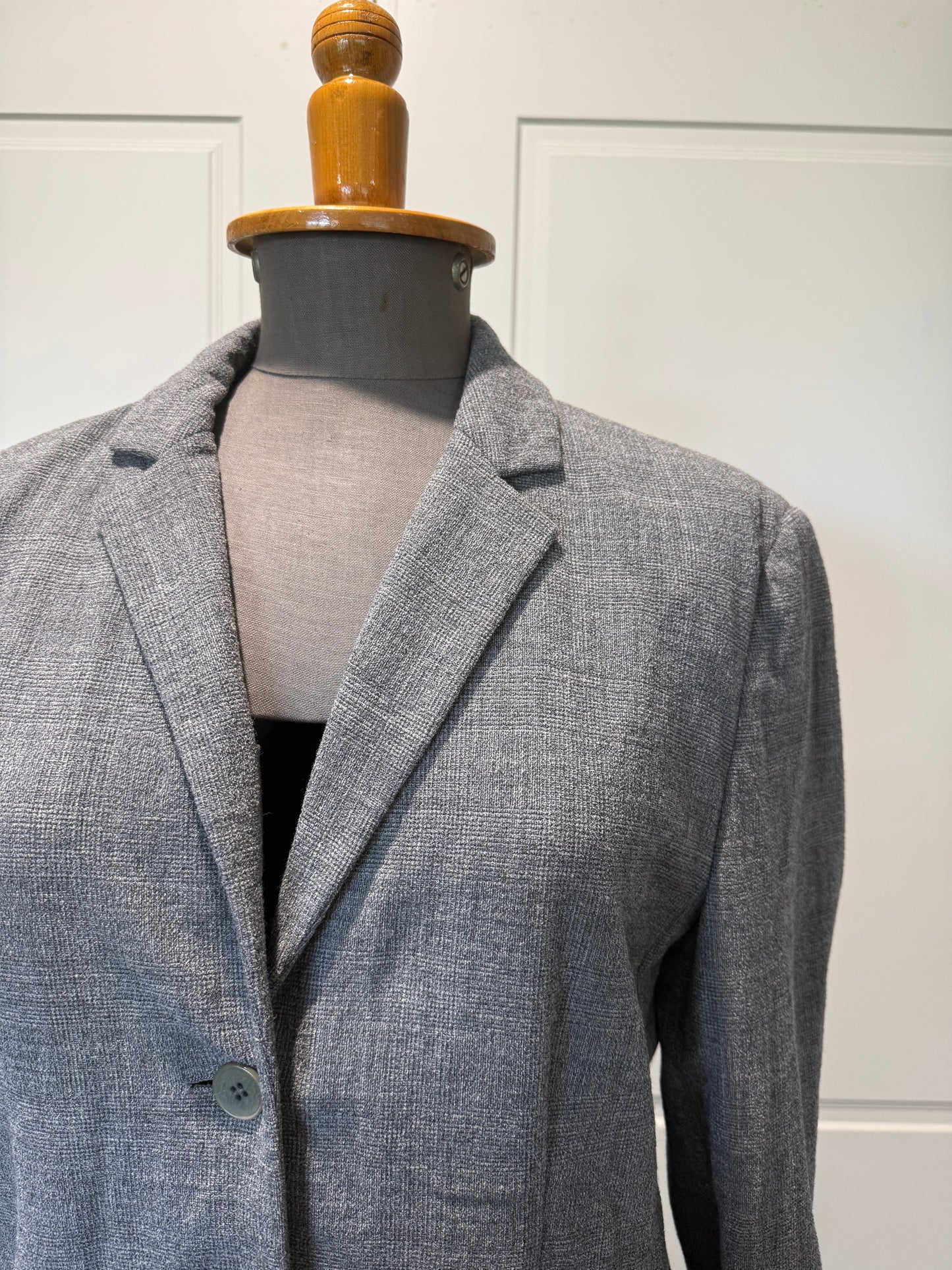 Calvin Klein Collection S/S 1998 Wool Grey Suit Jacket as worn by Christy Turlington