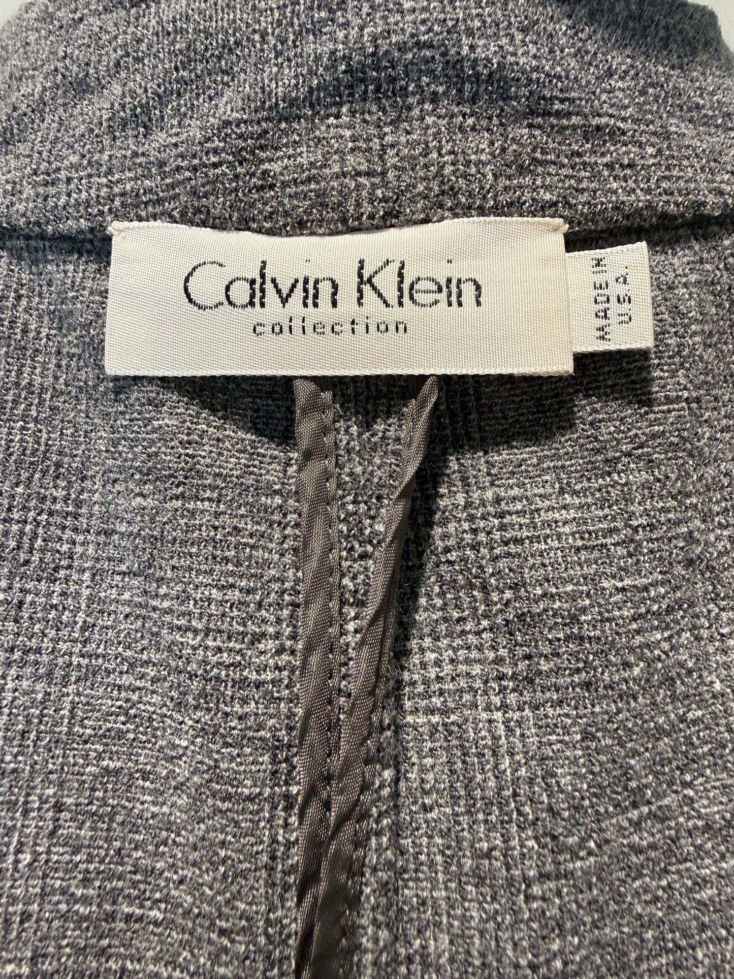 Calvin Klein Collection S/S 1998 Wool Grey Suit Jacket as worn by Christy Turlington