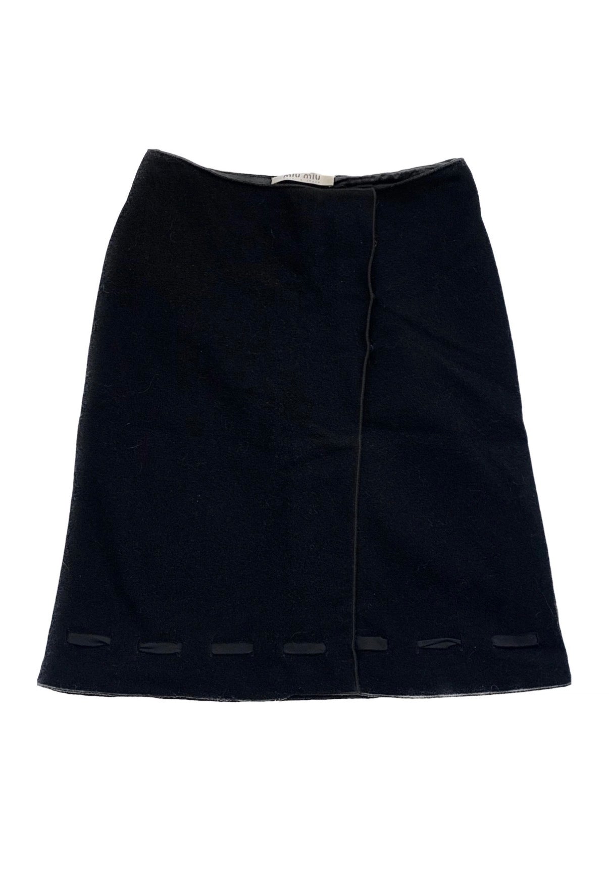 Miu Miu FW 1998 Wool Skirt, 42 IT