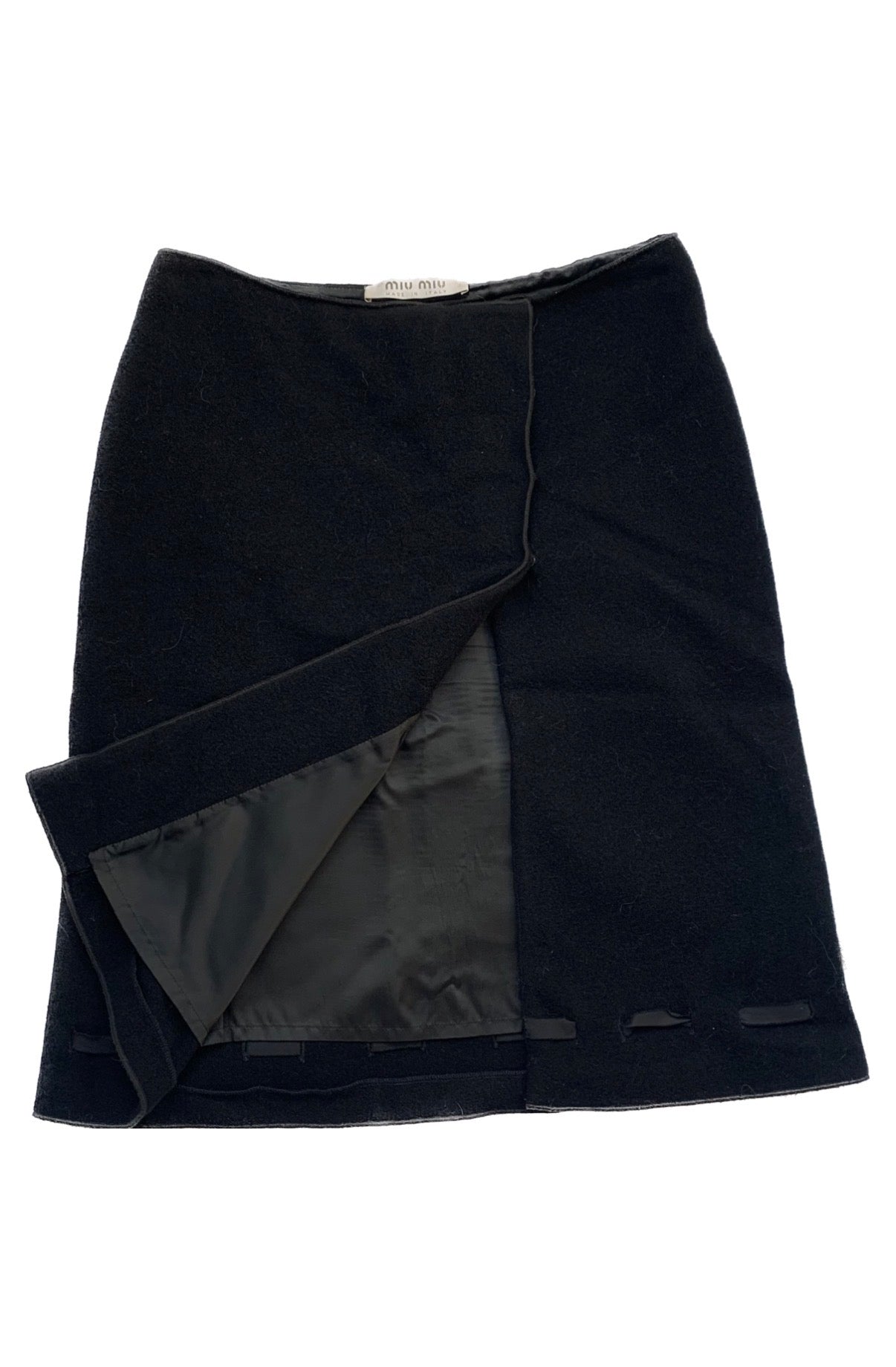 Miu Miu FW 1998 Wool Skirt, 42 IT