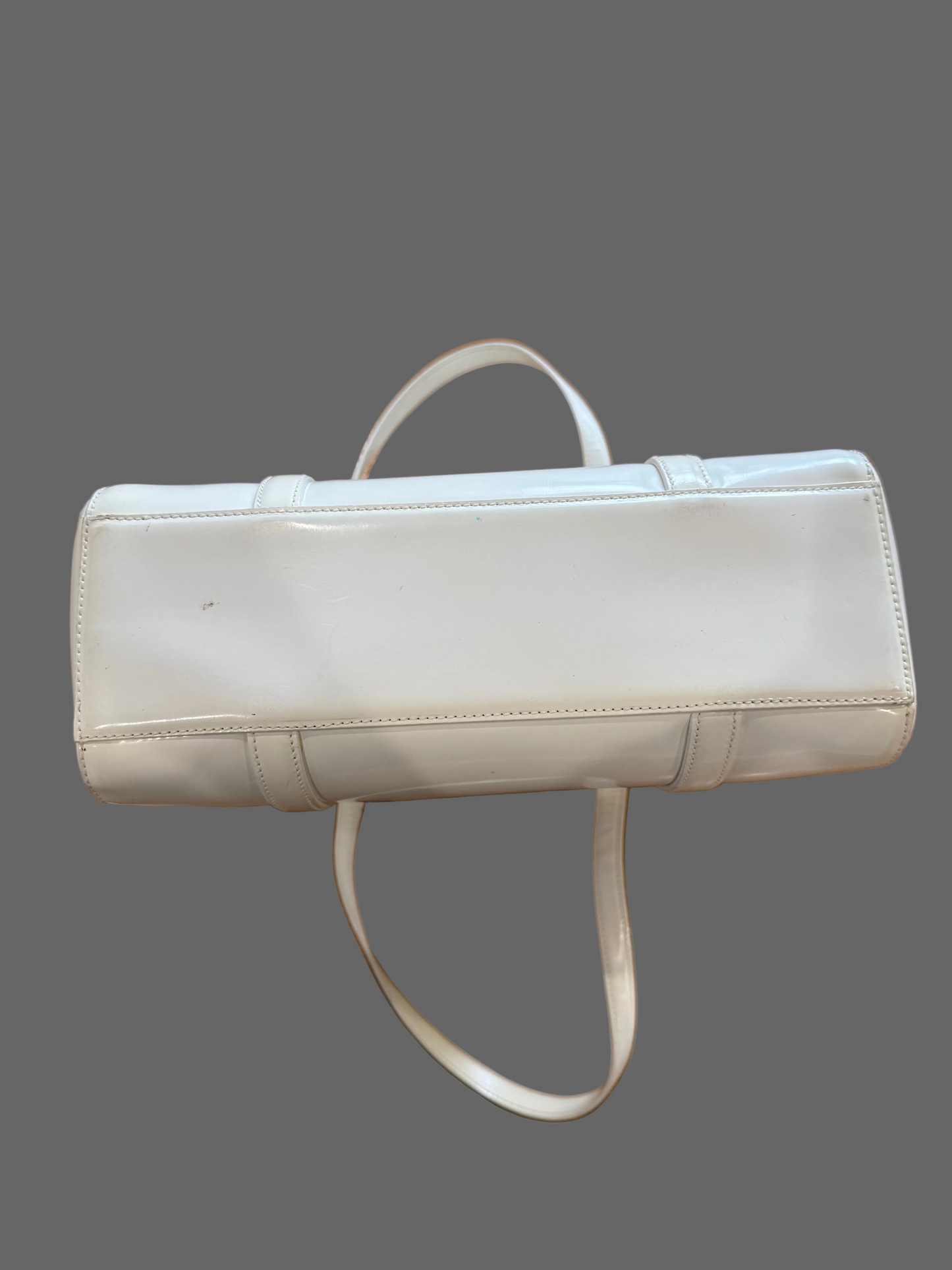 Vintage Prada White Spazzalato Bag, 1995