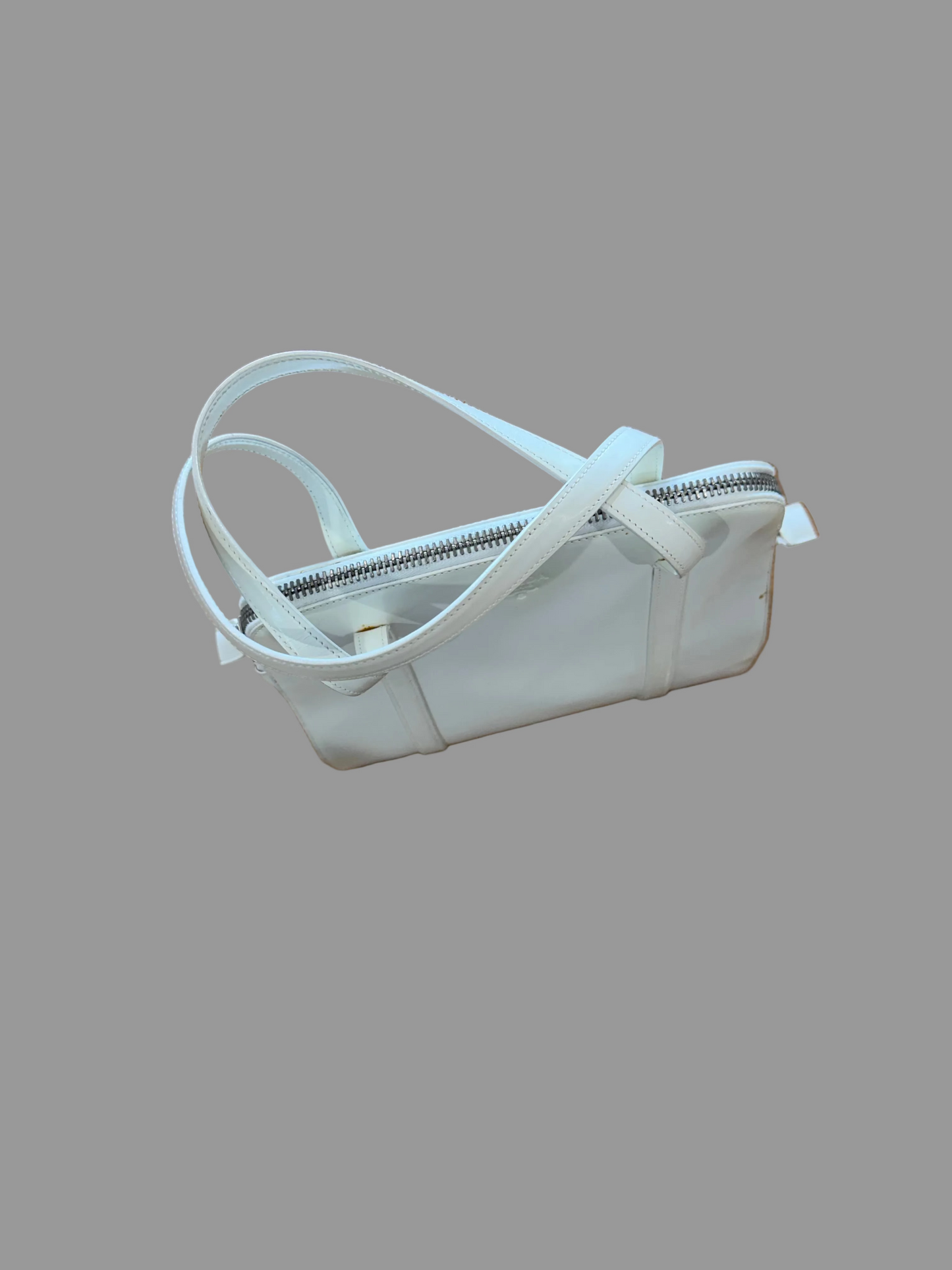 Vintage Prada White Spazzalato Bag, 1995