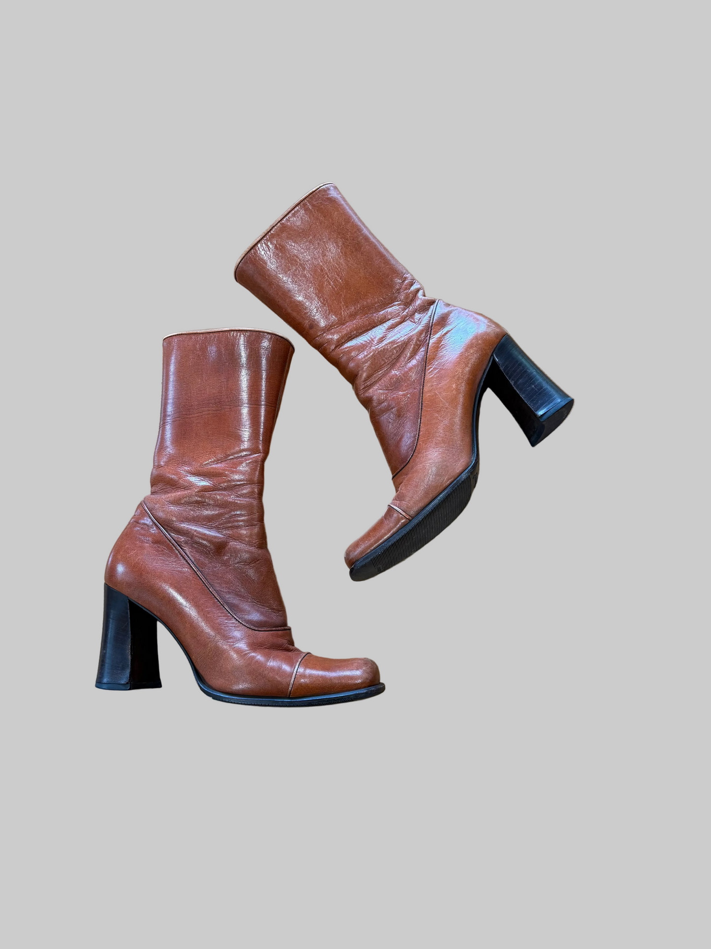 Rare Vintage Prada Brown Boots, FW 1996, 37.5