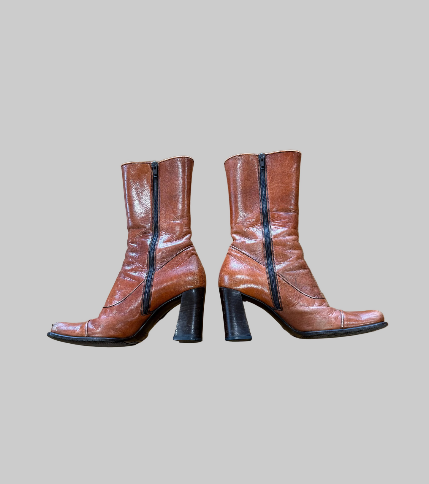 Rare Vintage Prada Brown Boots, FW 1996, 37.5