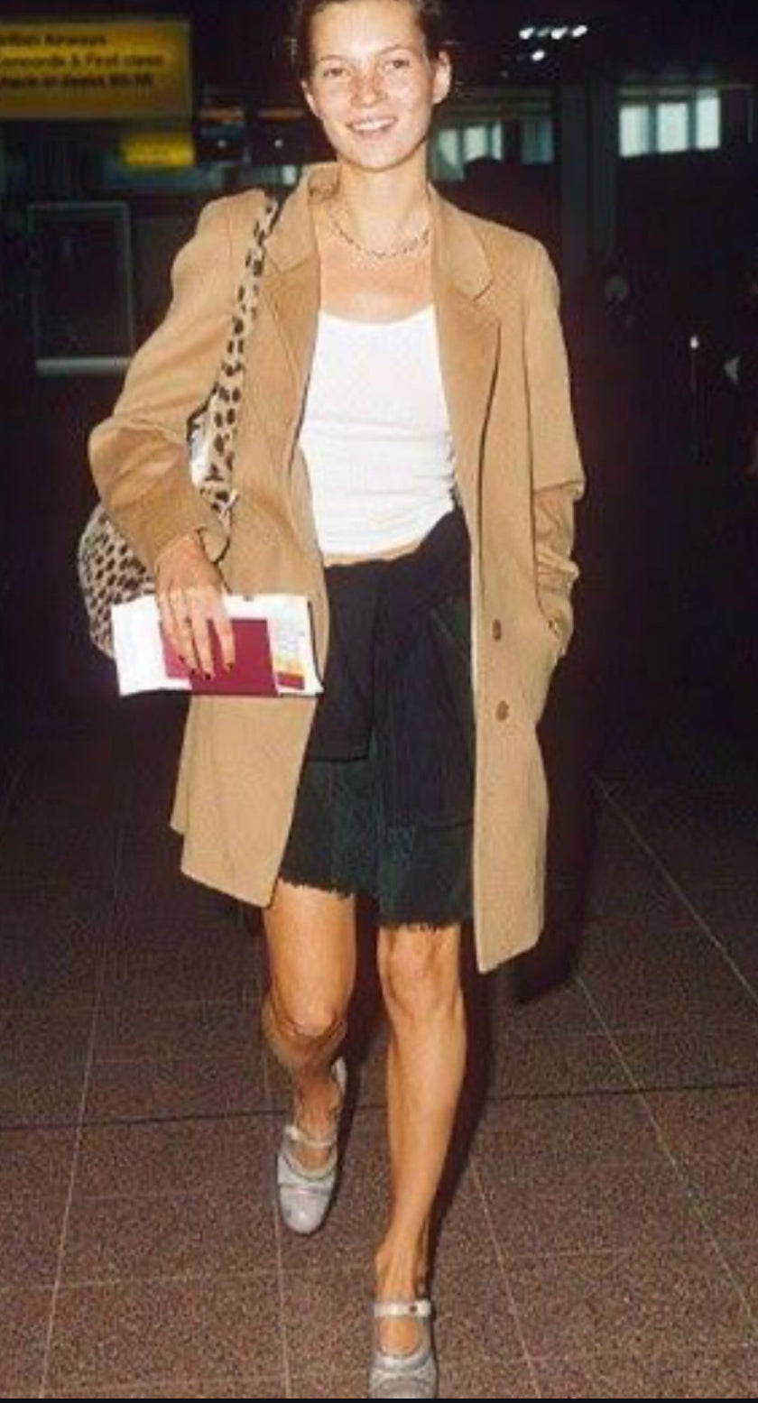 Calvin Klein Collection 1994 FW Camel Coat, 6 US