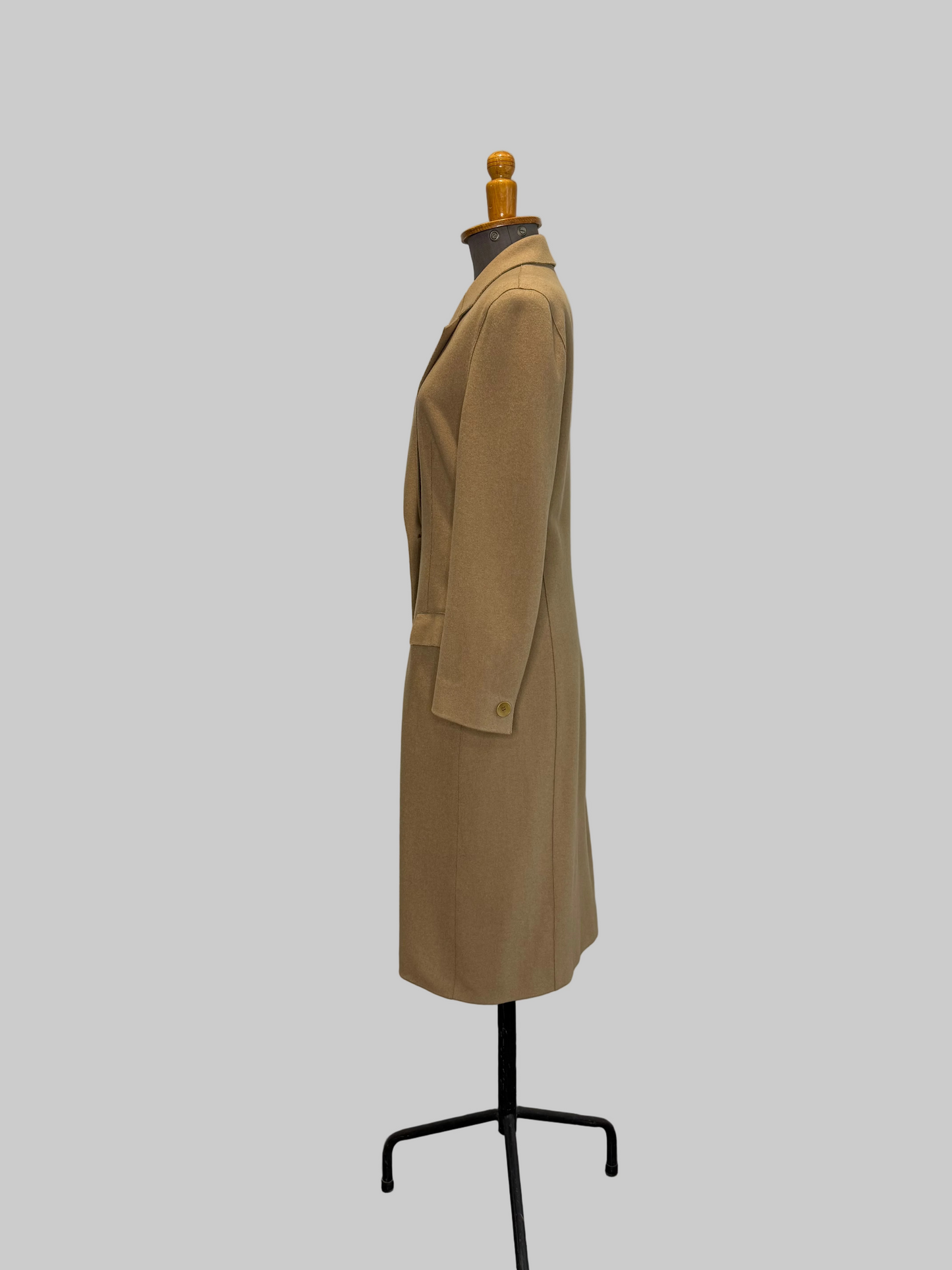 Calvin Klein Collection 1994 FW Camel Coat, 6 US