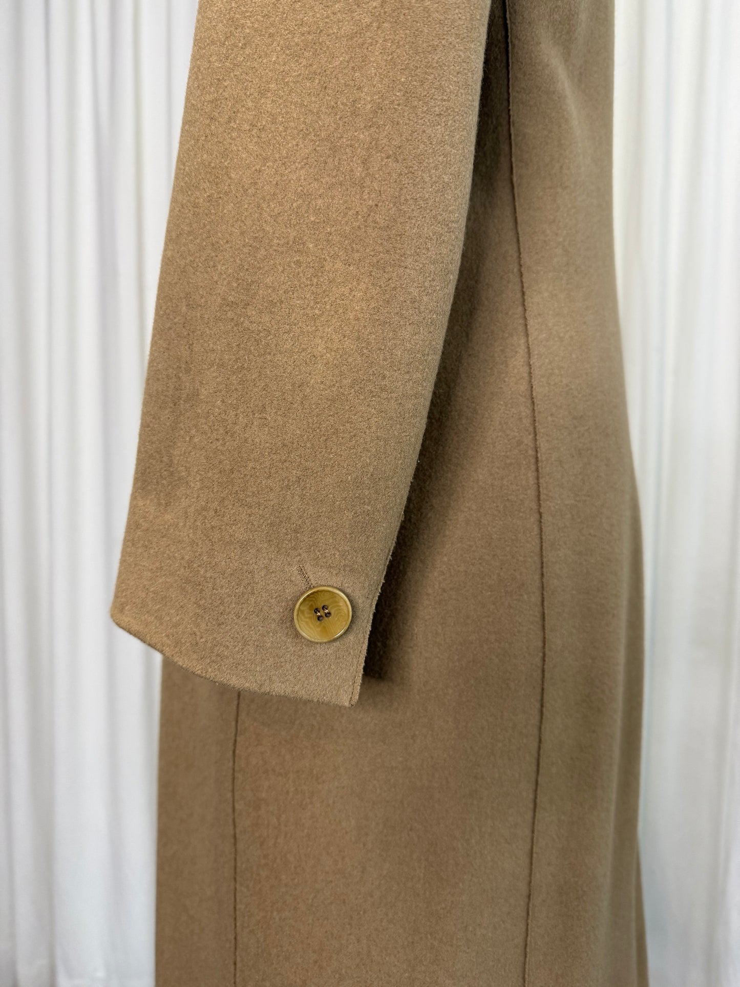 Calvin Klein Collection 1994 FW Camel Coat, 6 US