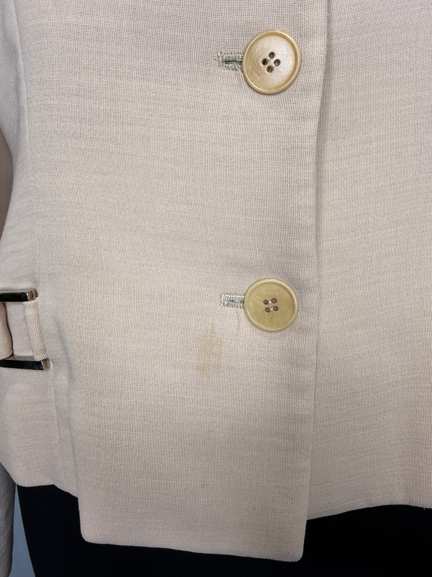 Calvin Klein Collection 1996 SS 100% Wool Tan Blazer