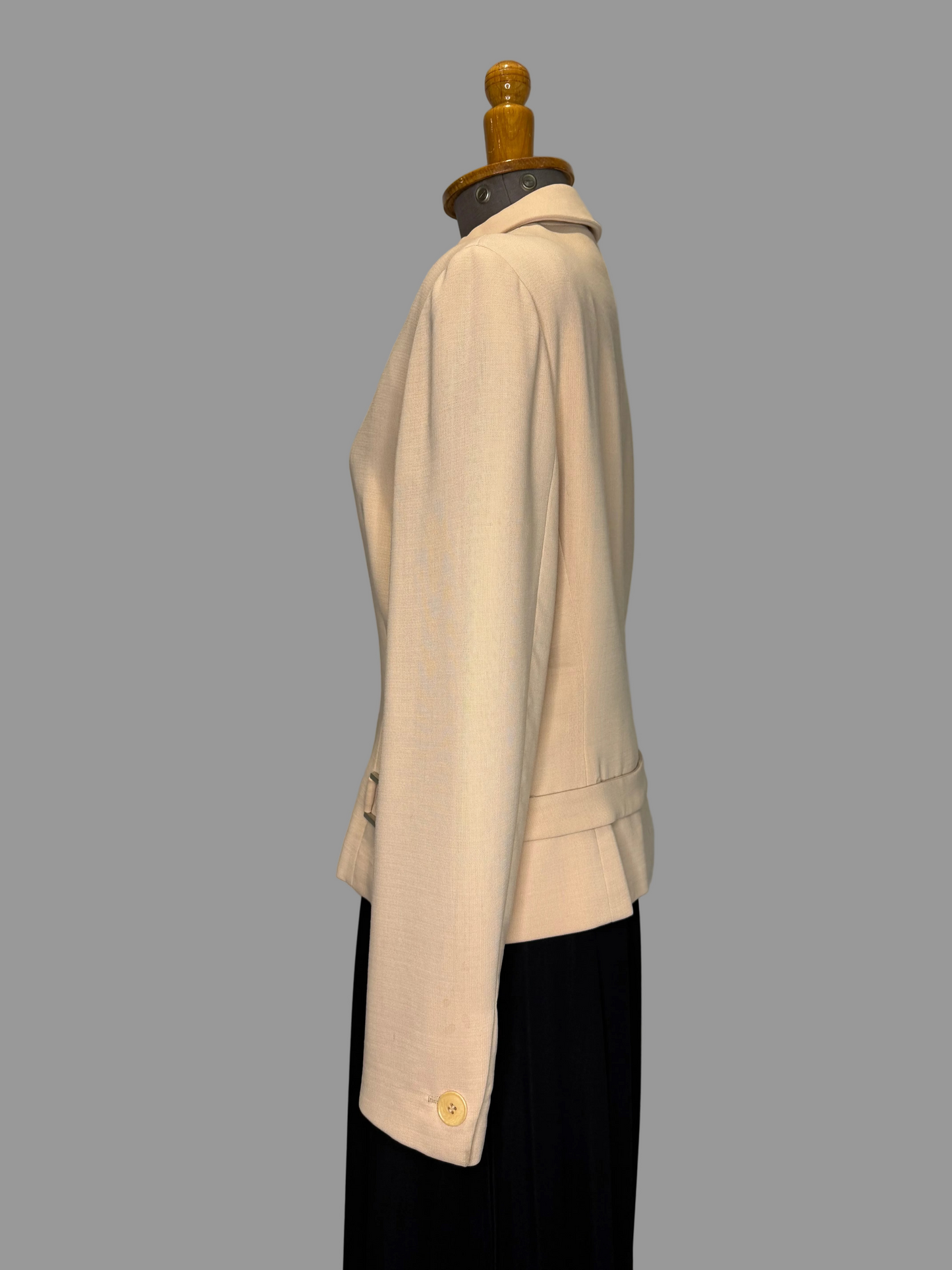 Calvin Klein Collection 1996 SS 100% Wool Tan Blazer