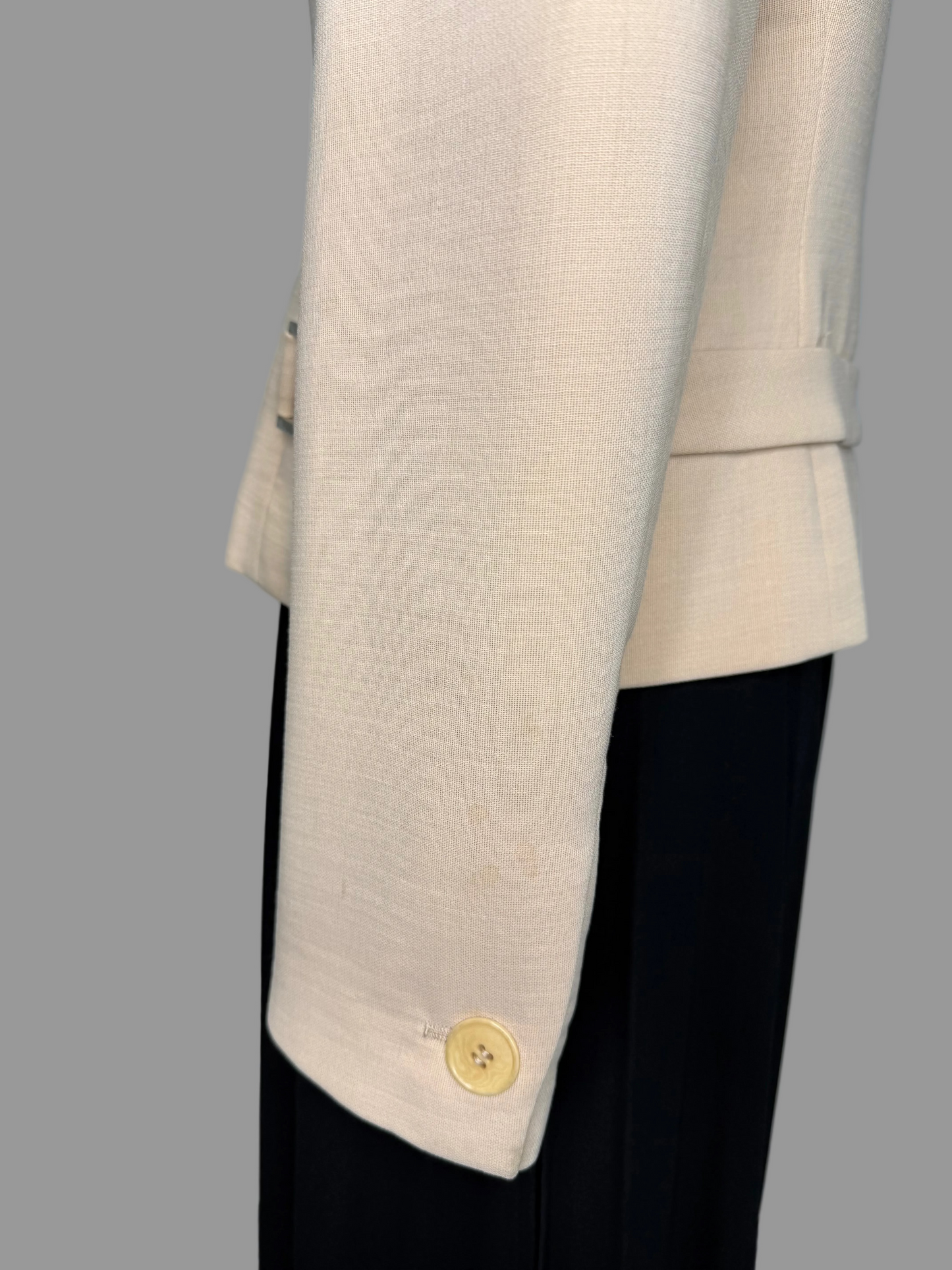 Calvin Klein Collection 1996 SS 100% Wool Tan Blazer