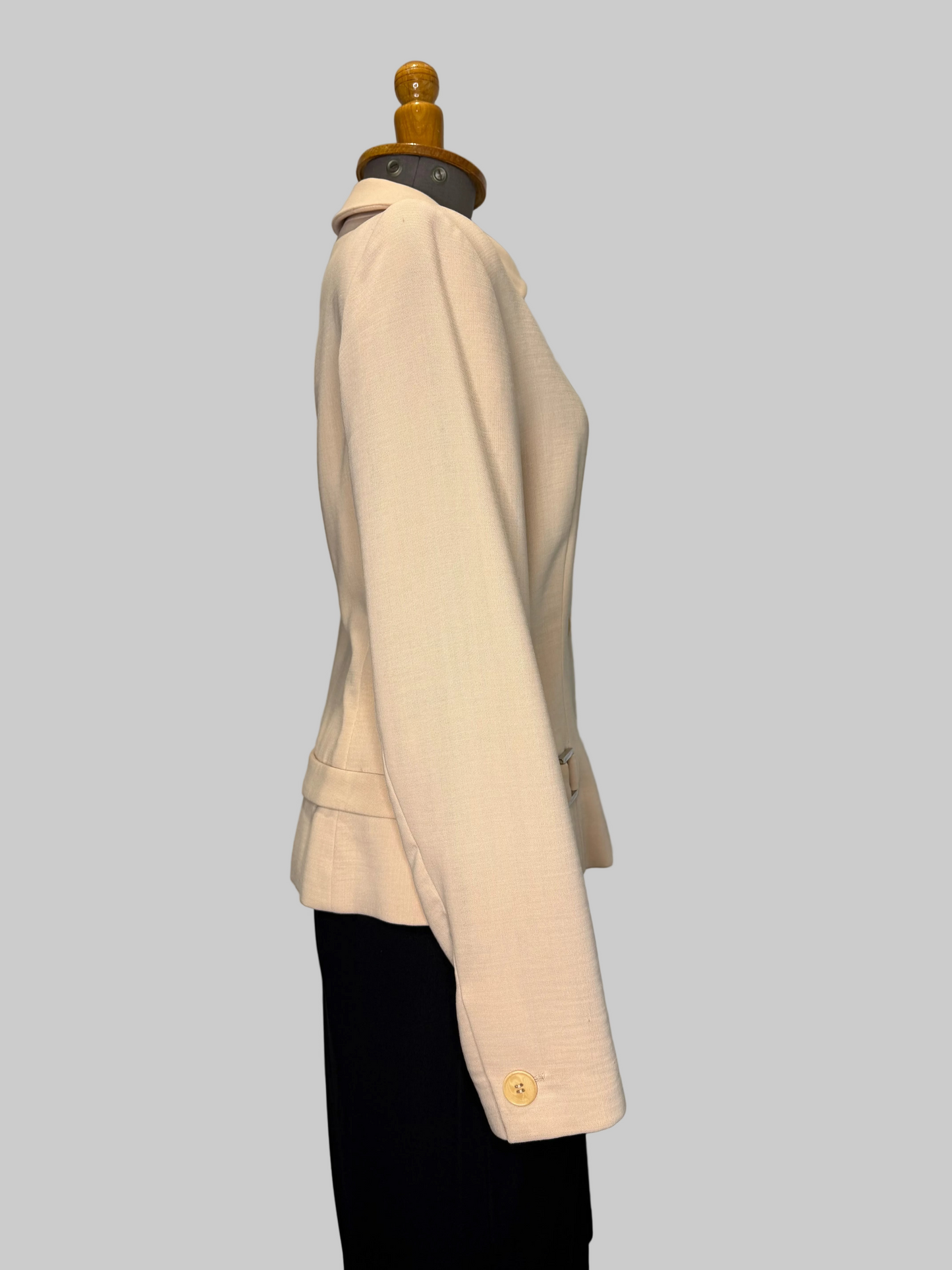 Calvin Klein Collection 1996 SS 100% Wool Tan Blazer